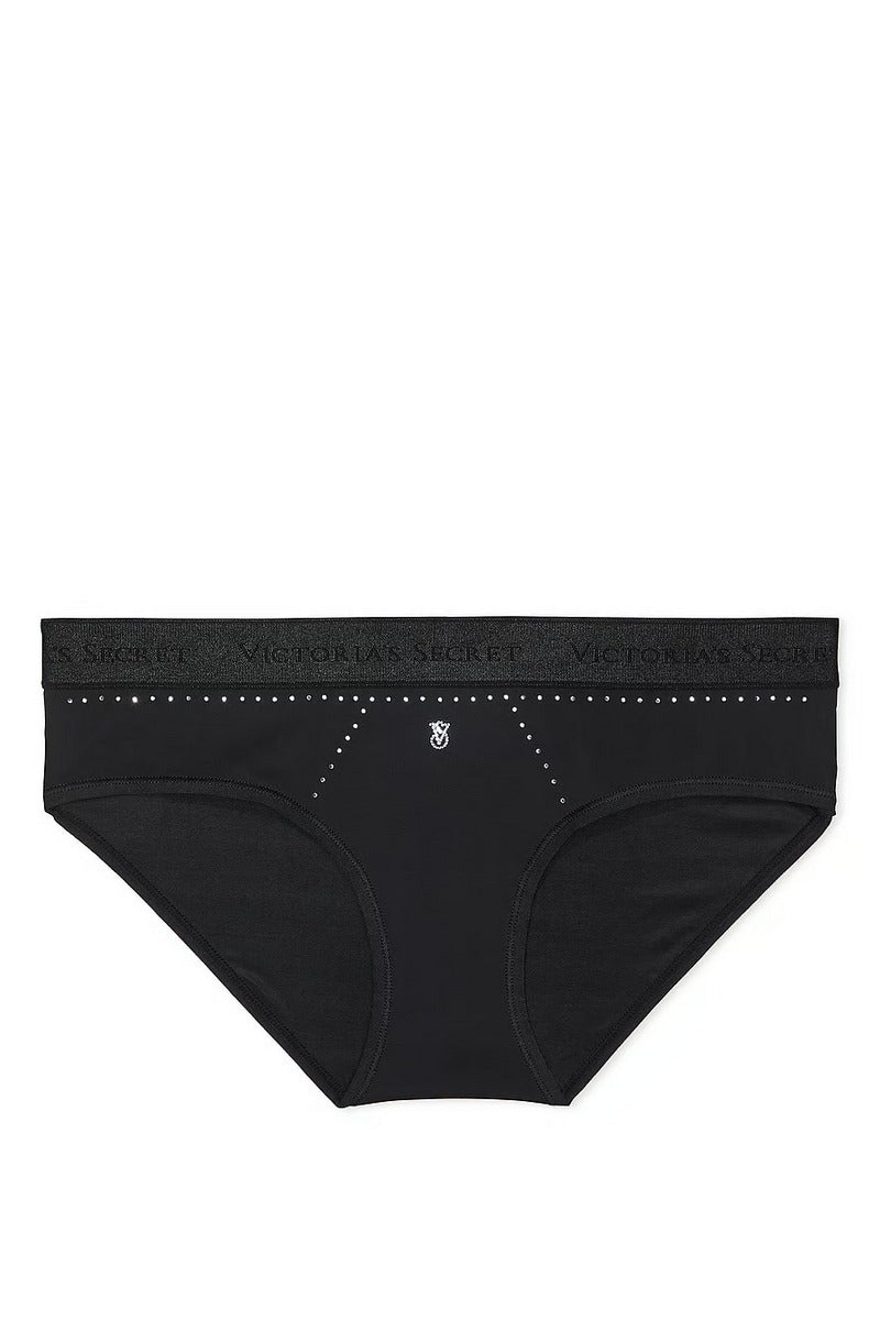 Трусики слип со стразами 92095174 black