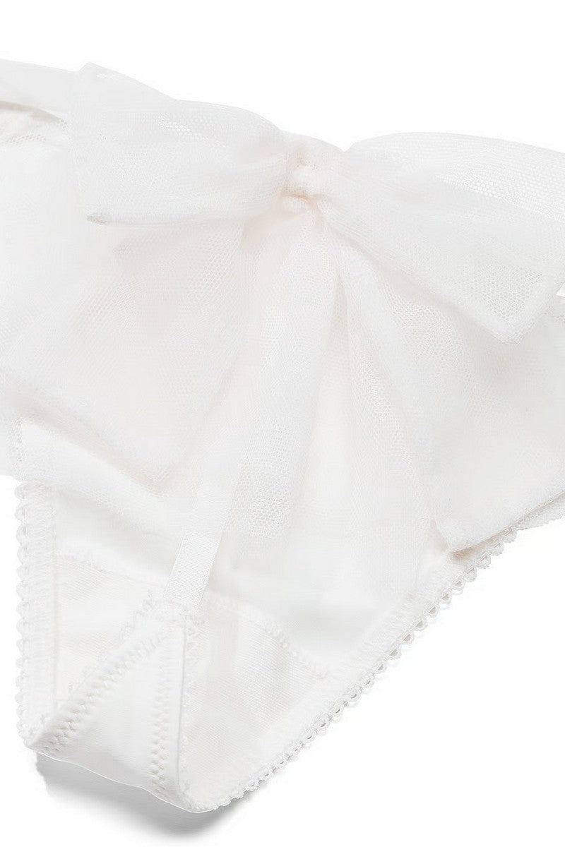 Трусики стрінги з бантом 921597035 white
