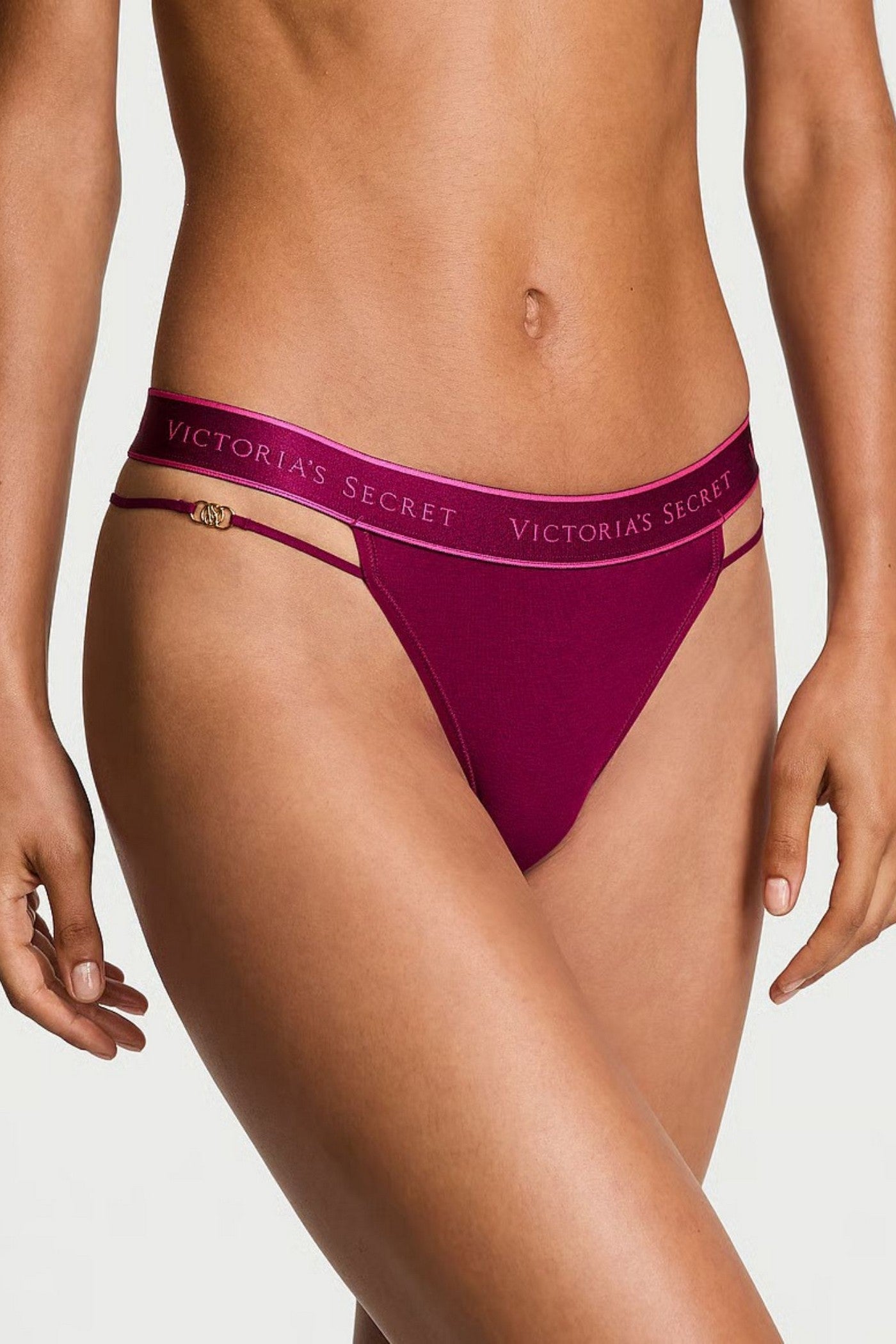 Бавовняні трусики стрінги 930858073 bordo