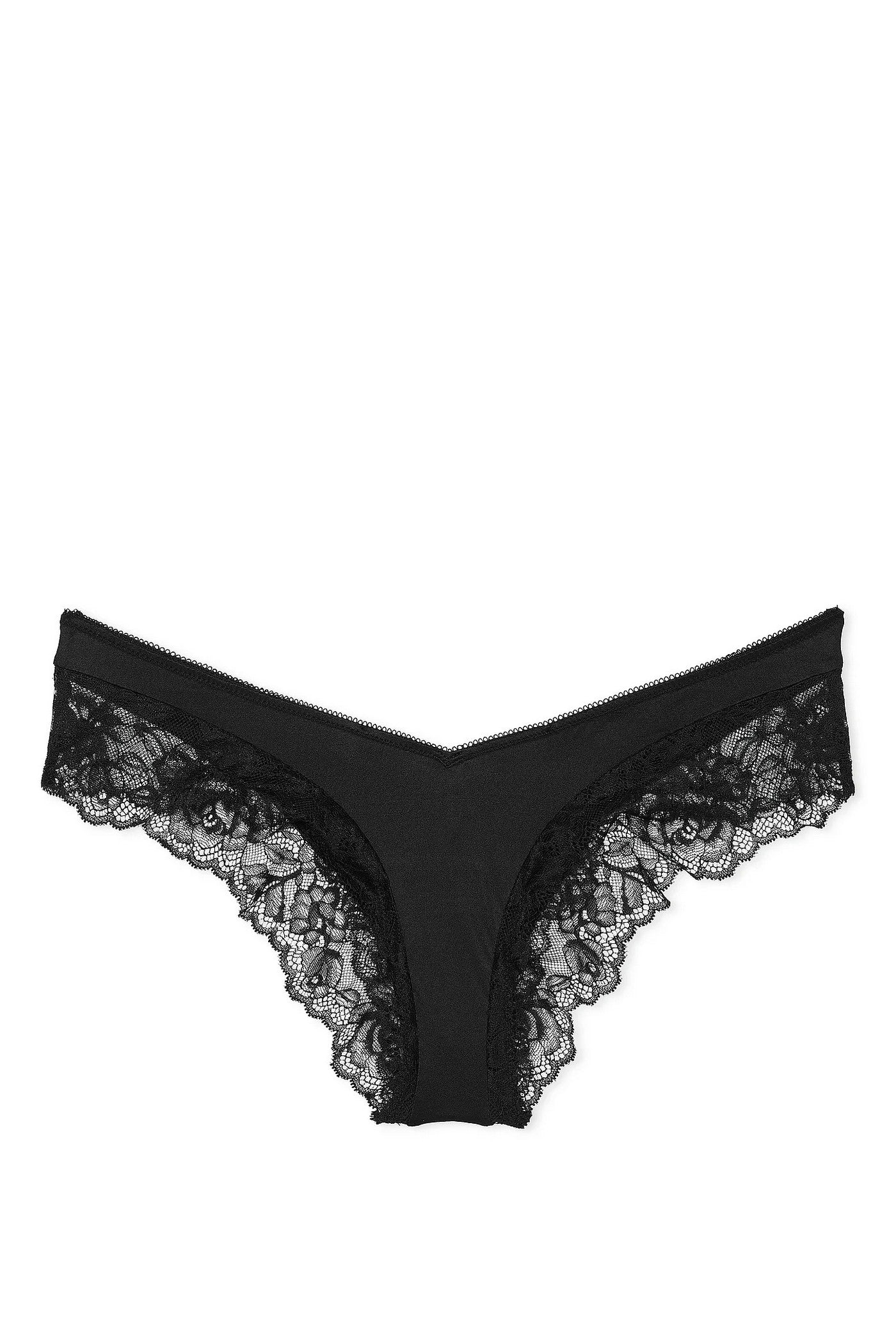 Трусики бразилиана с кружевом 948215242 black