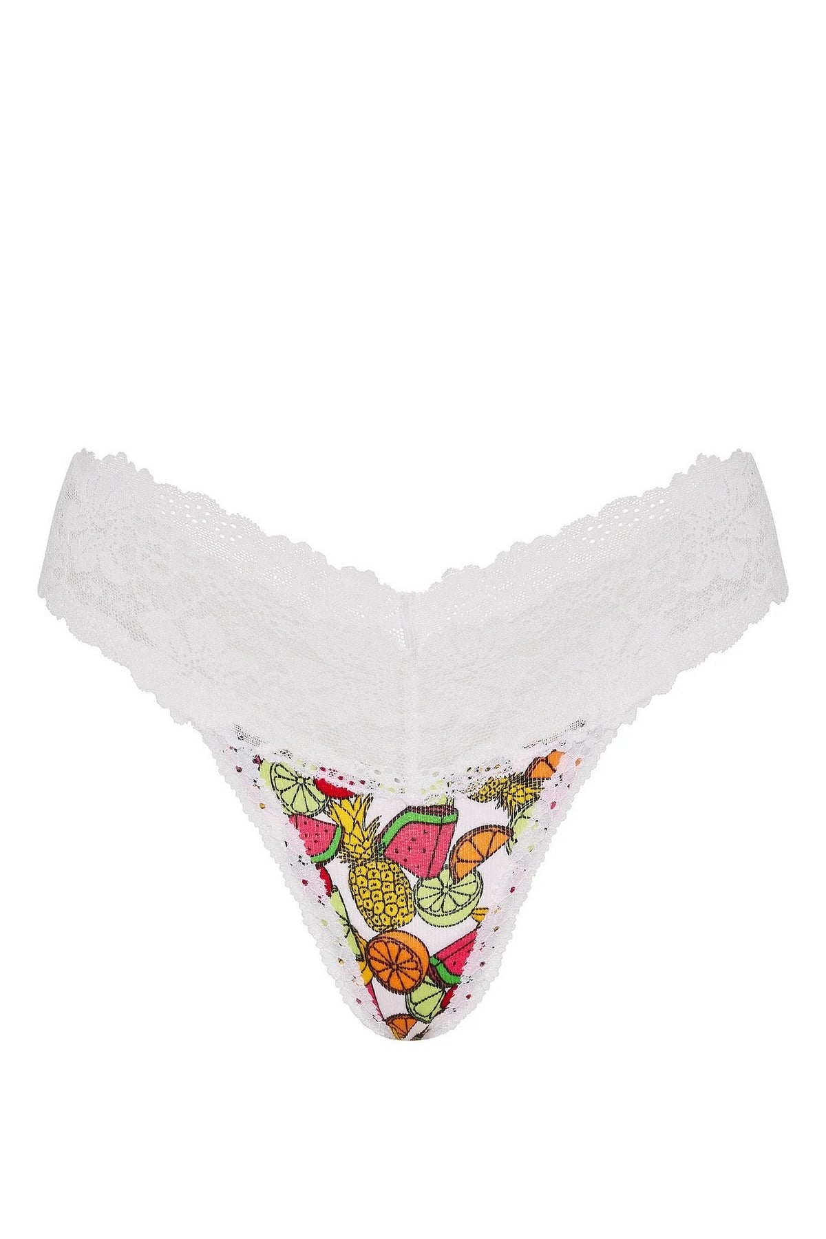 Трусики стрінги із принтом 948831527 white Victoria`s Secret