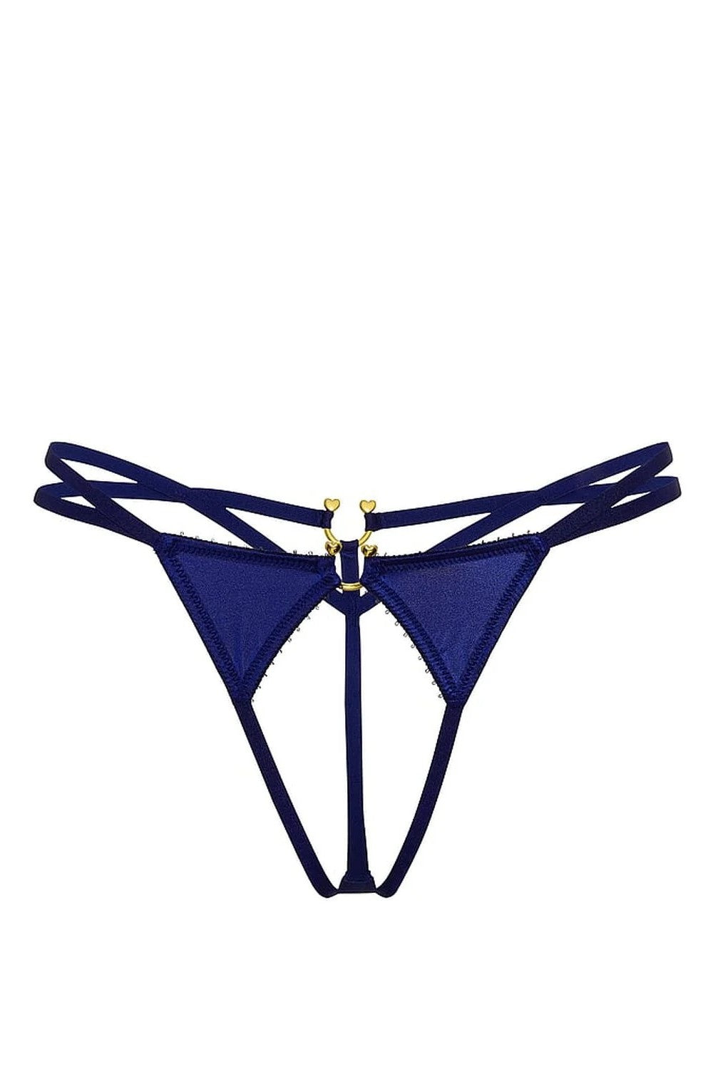 Трусики стрінги із розрізом 954776727 blue Victoria`s Secret