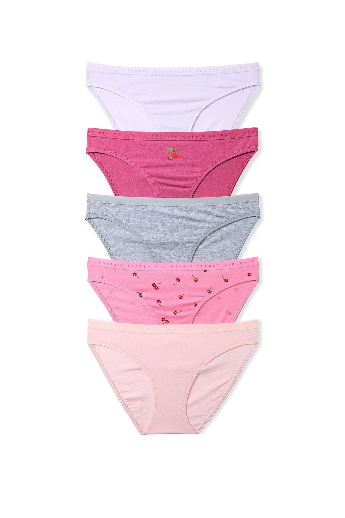 Бавовняні трусики бікіні 958392726 (5 шт.) multi Victoria`s Secret