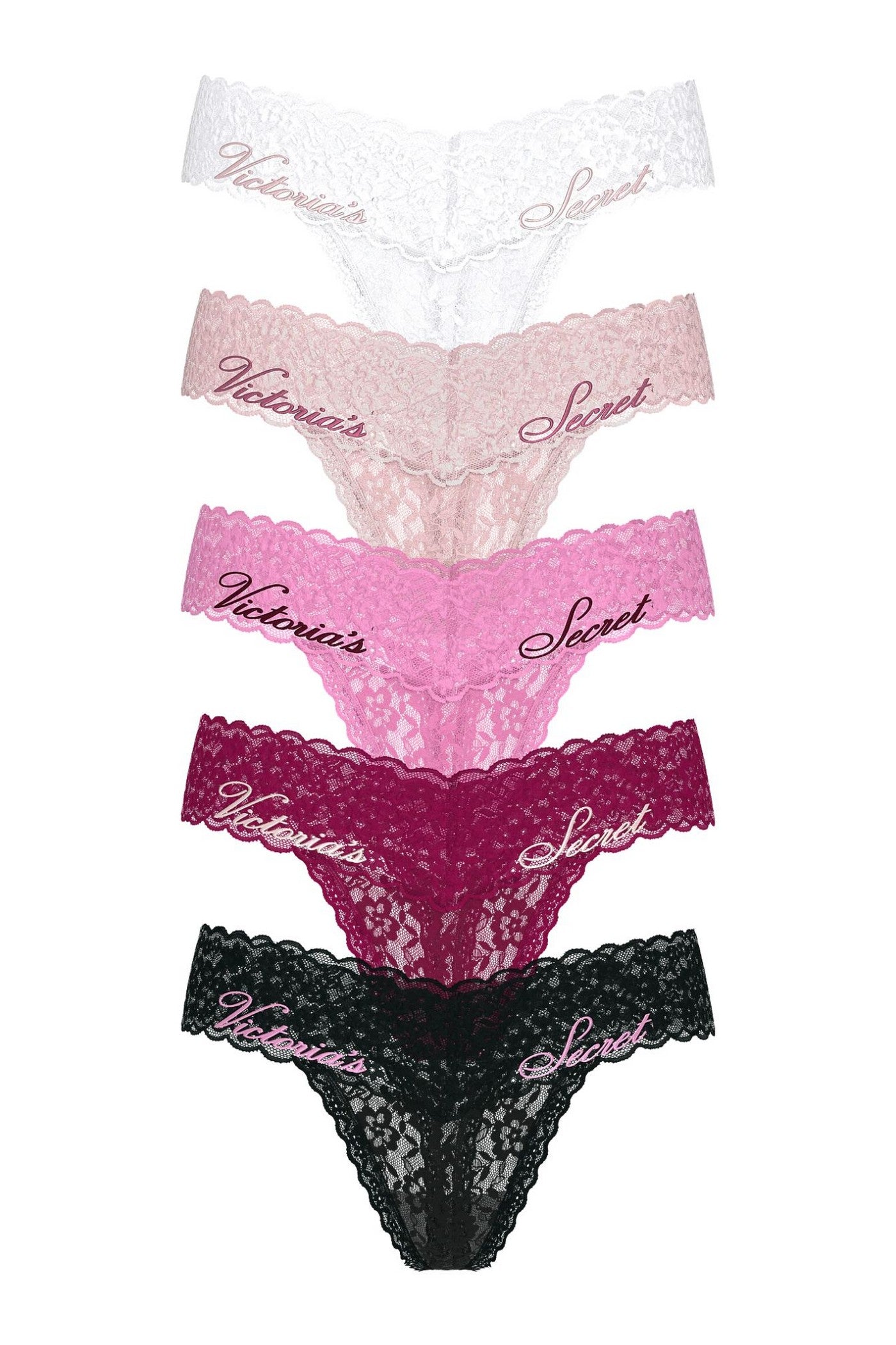 Кружевные трусики стринг 979426393 (5 шт.) multi