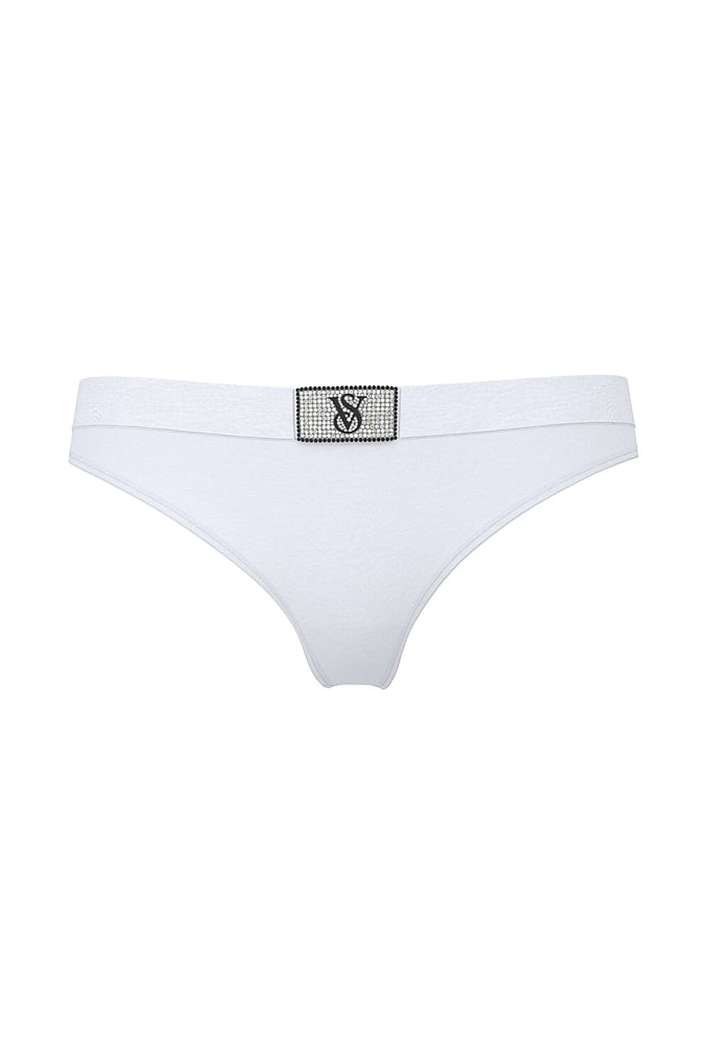 Трусики стрінги зі стразами 991754827 blue Victoria`s Secret