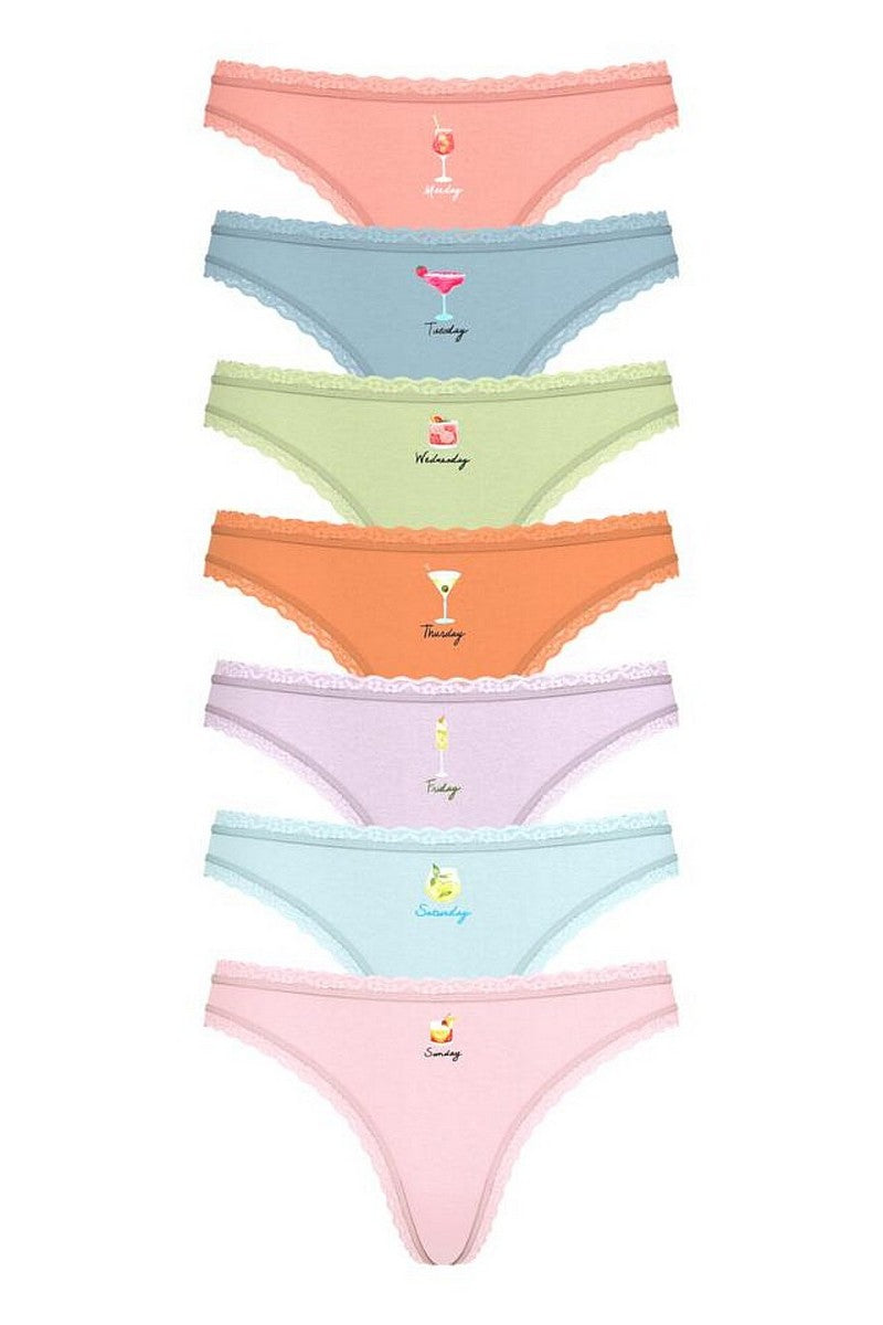 Хлопковые трусики стринг 996013170 multi (5 шт.)