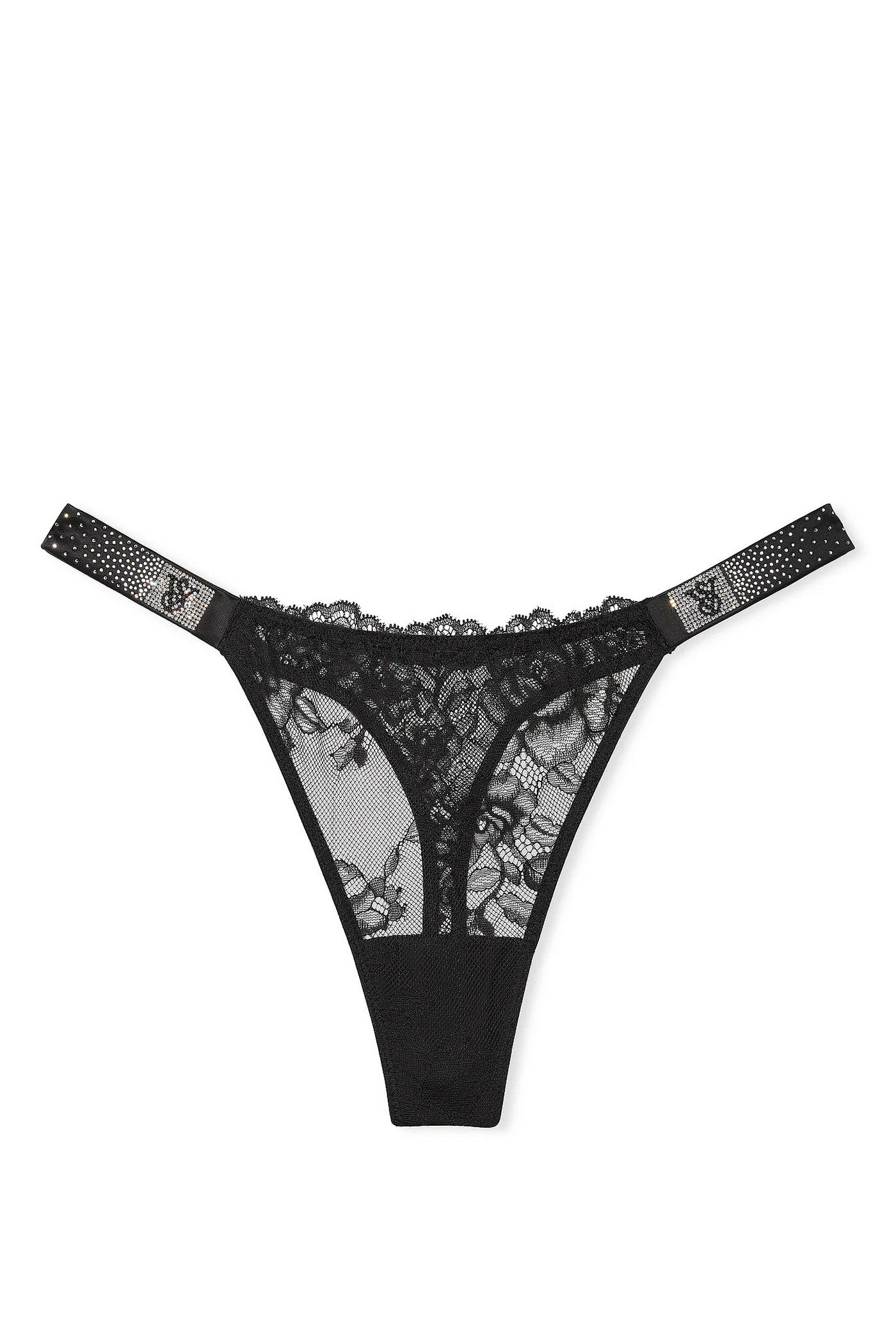 Трусики стрінги зі стразами 996175948 black