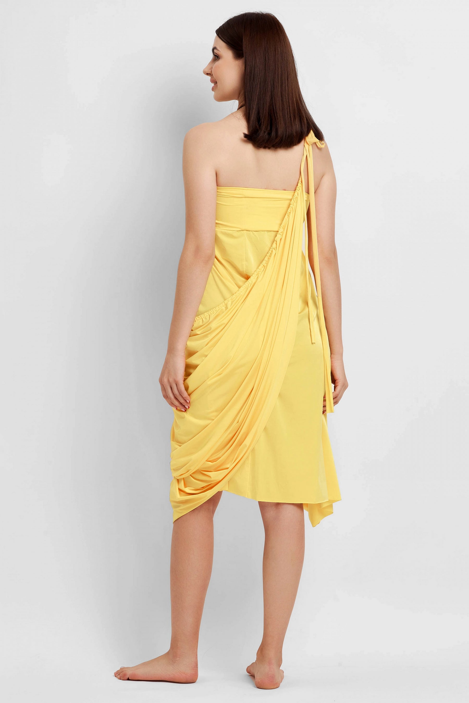 Пляжная туника-трансформер 93702-1 33 yellow