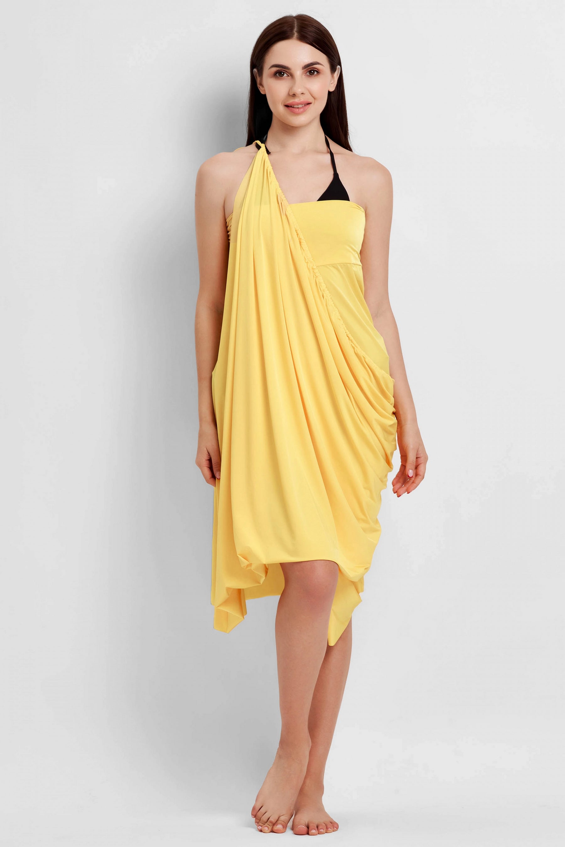 Пляжная туника-трансформер 93702-1 33 yellow