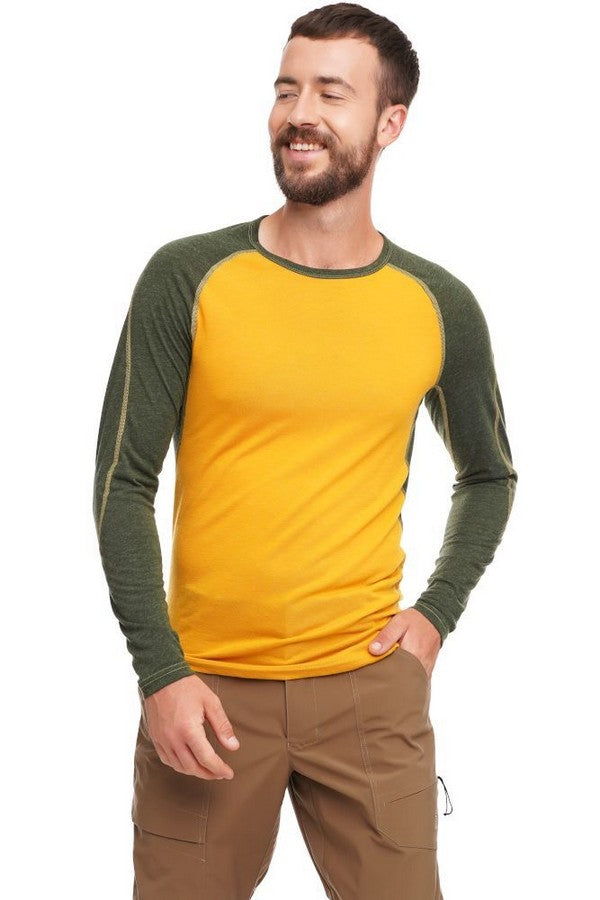 Мужская термофутболка Retezat Top Mns golden yellow/kombu green