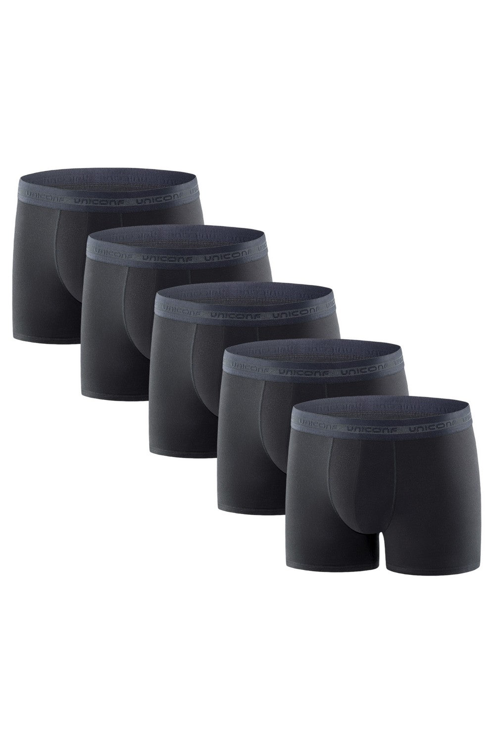 Мужские трусы шорты из хлопка UBB08 black (5 шт.)