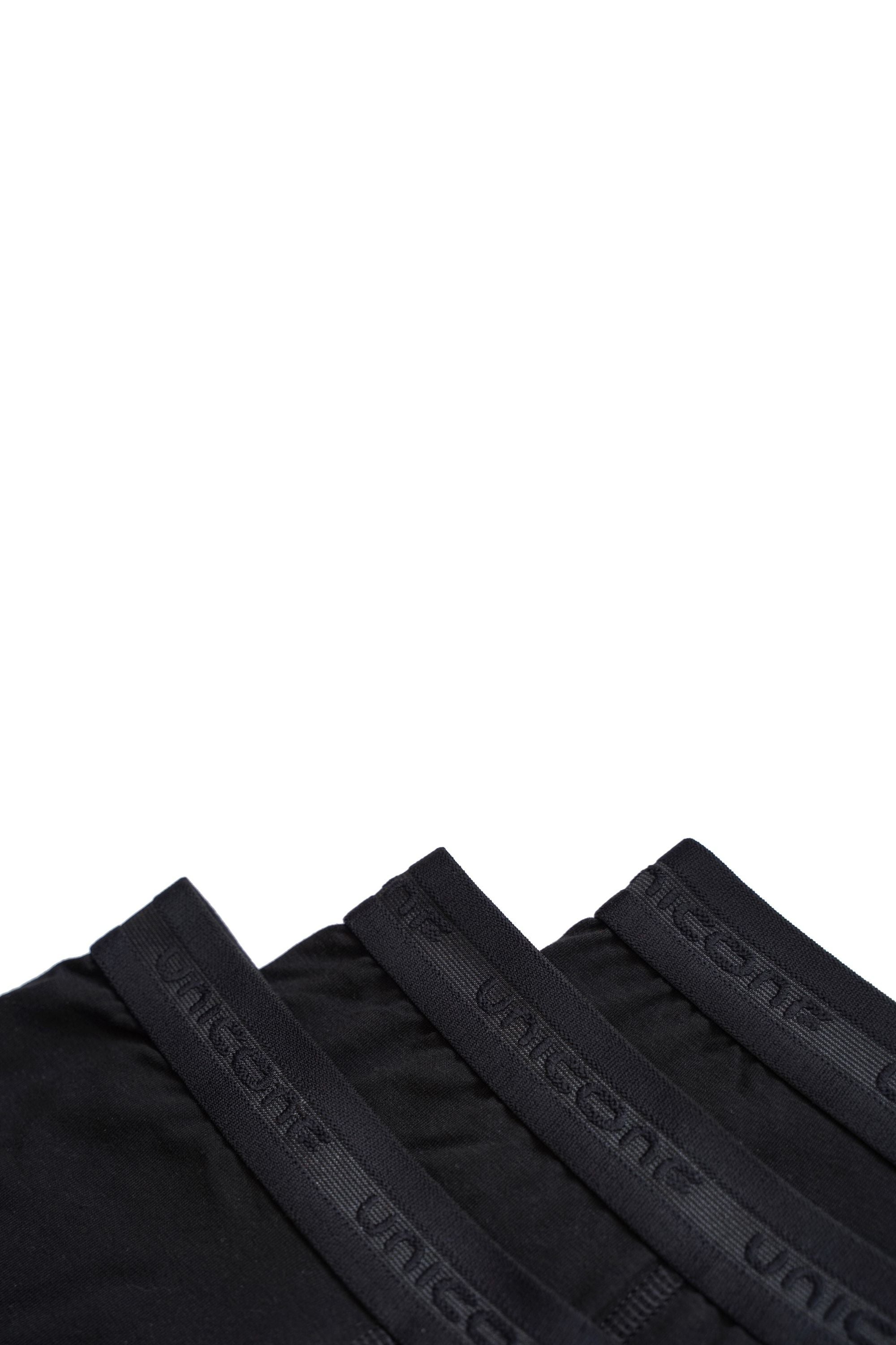 Мужские трусы шорты из хлопка UBB08 black (3 шт.)