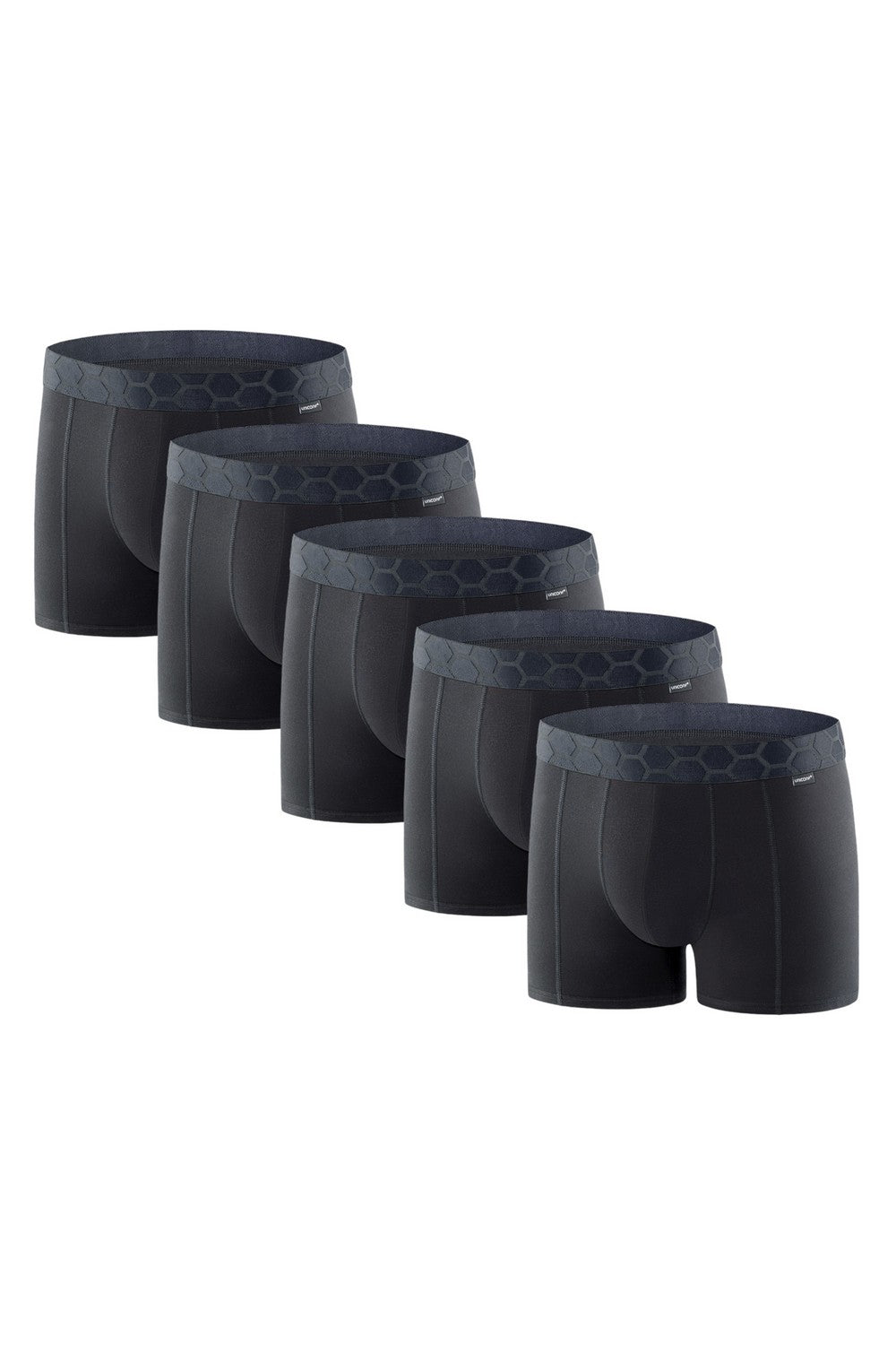 Мужские трусы шорты из хлопка UBB116 black (5 шт.)