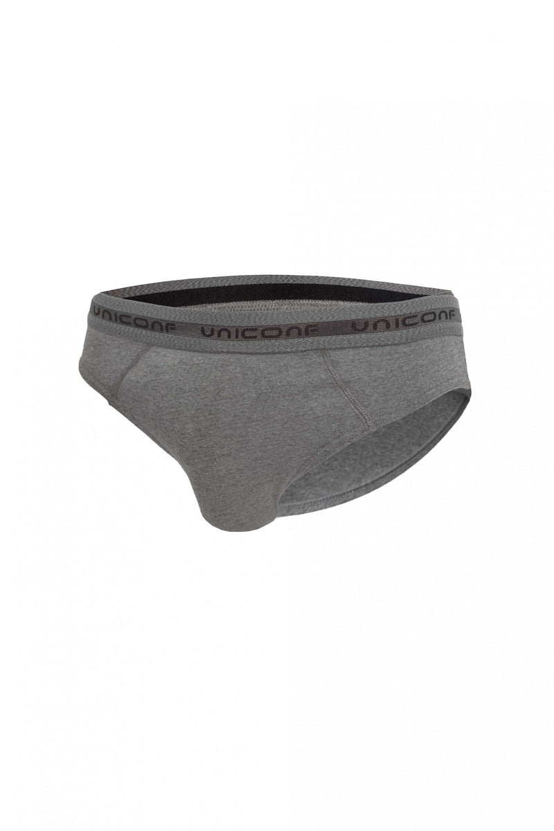 Мужские трусы слип из хлопка UPB05 anthracite (3 шт.)