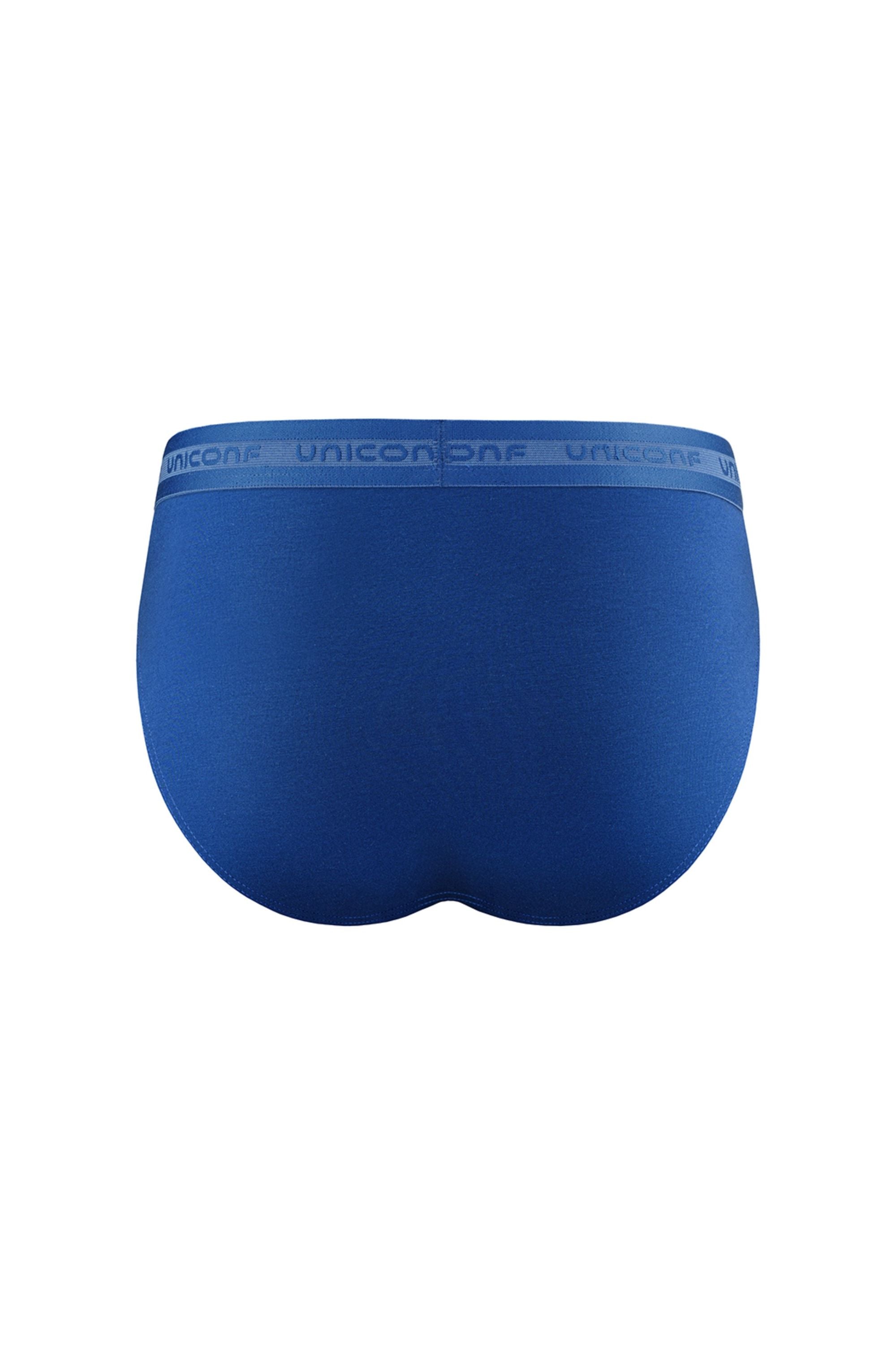 Мужские хлопковые трусы слип UPB05R dark blue