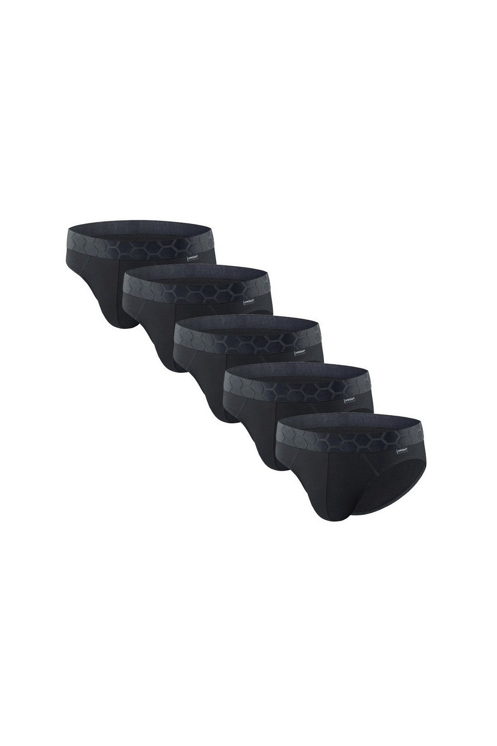 Мужские трусы слип из хлопка UPB40 black (5 шт.)