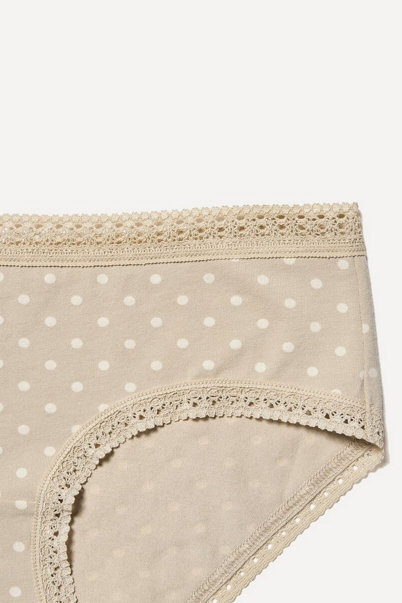 Хлопковые трусики слип 134283512 beige