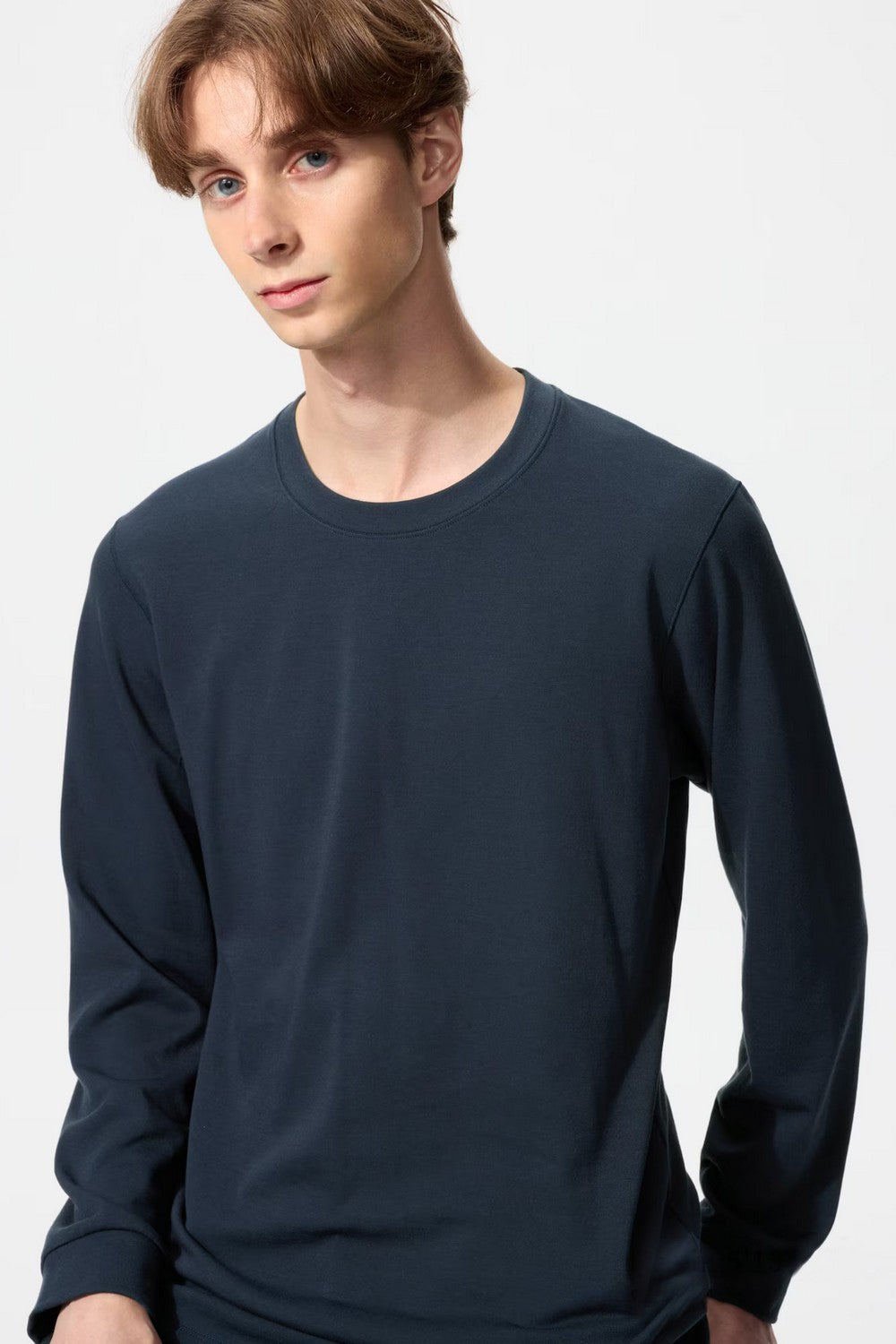 Чоловічий термолонгслів з бавовни 939015636 blue