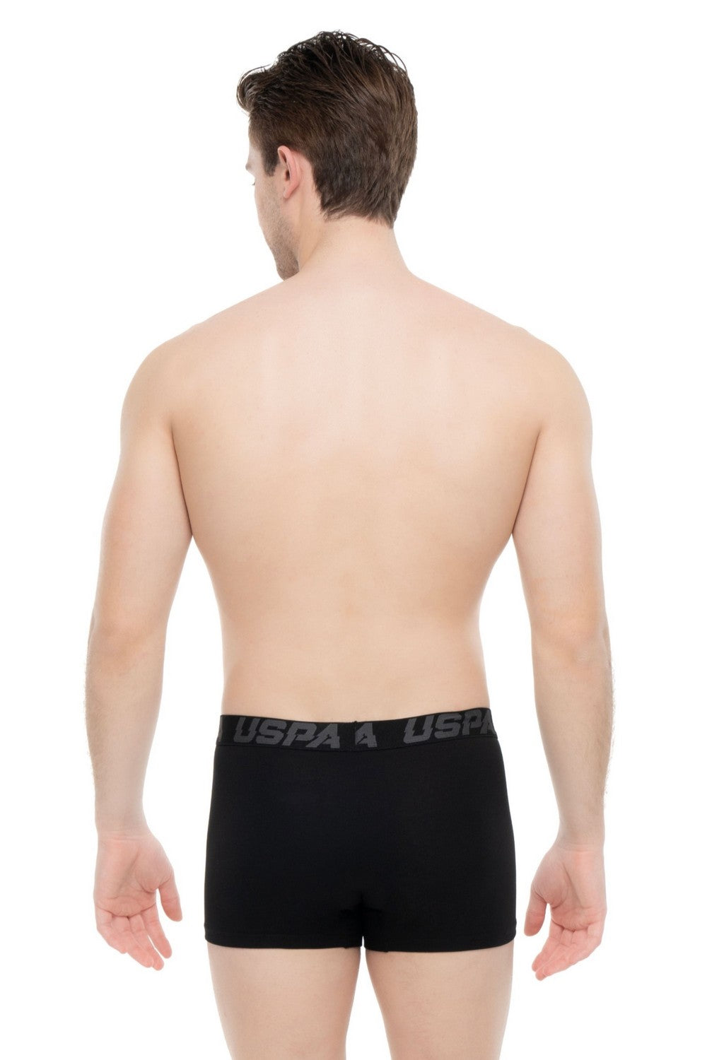 Мужские трусы шорты 80496 black/anthracite melange/printed (3 шт.)