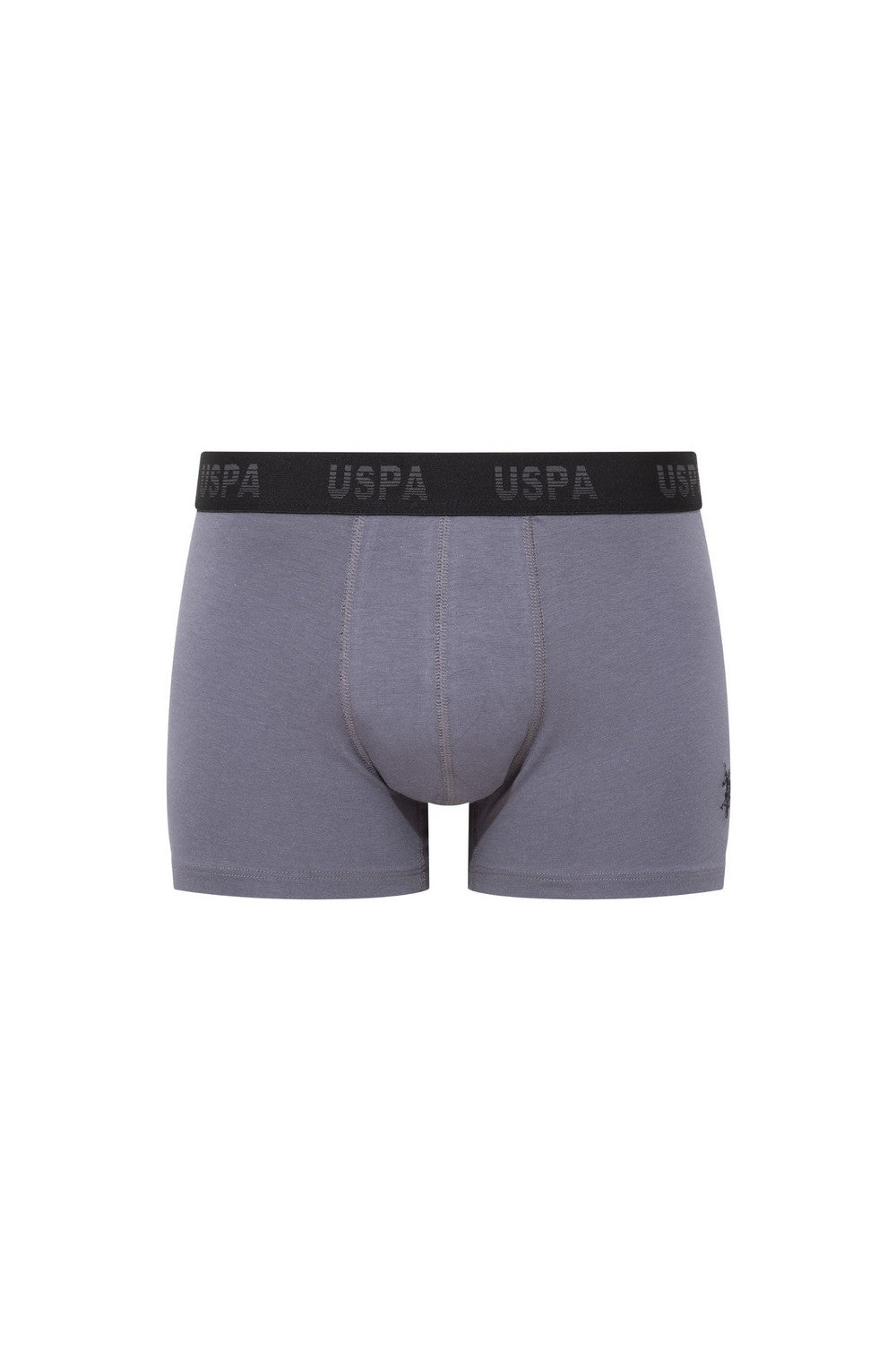 Мужские трусы шорты из хлопка 80505 anthracite/black/printed (3 шт.)