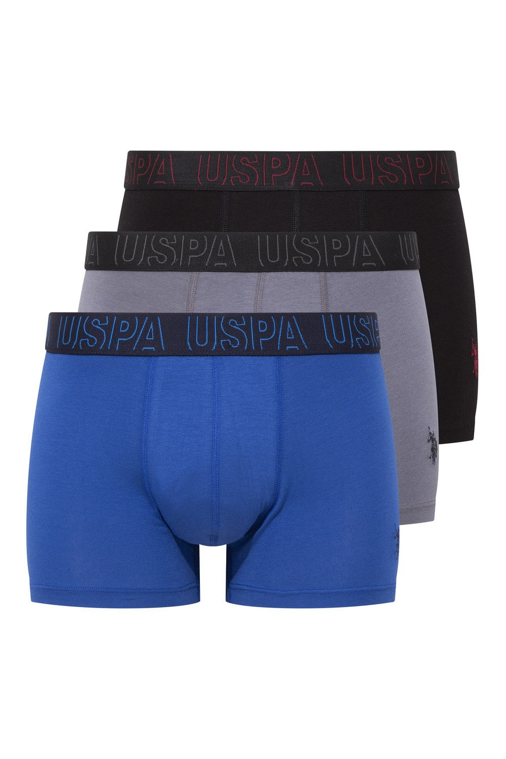 Мужские трусы шорты 80518 anthracite/saxe/black (3 шт.)