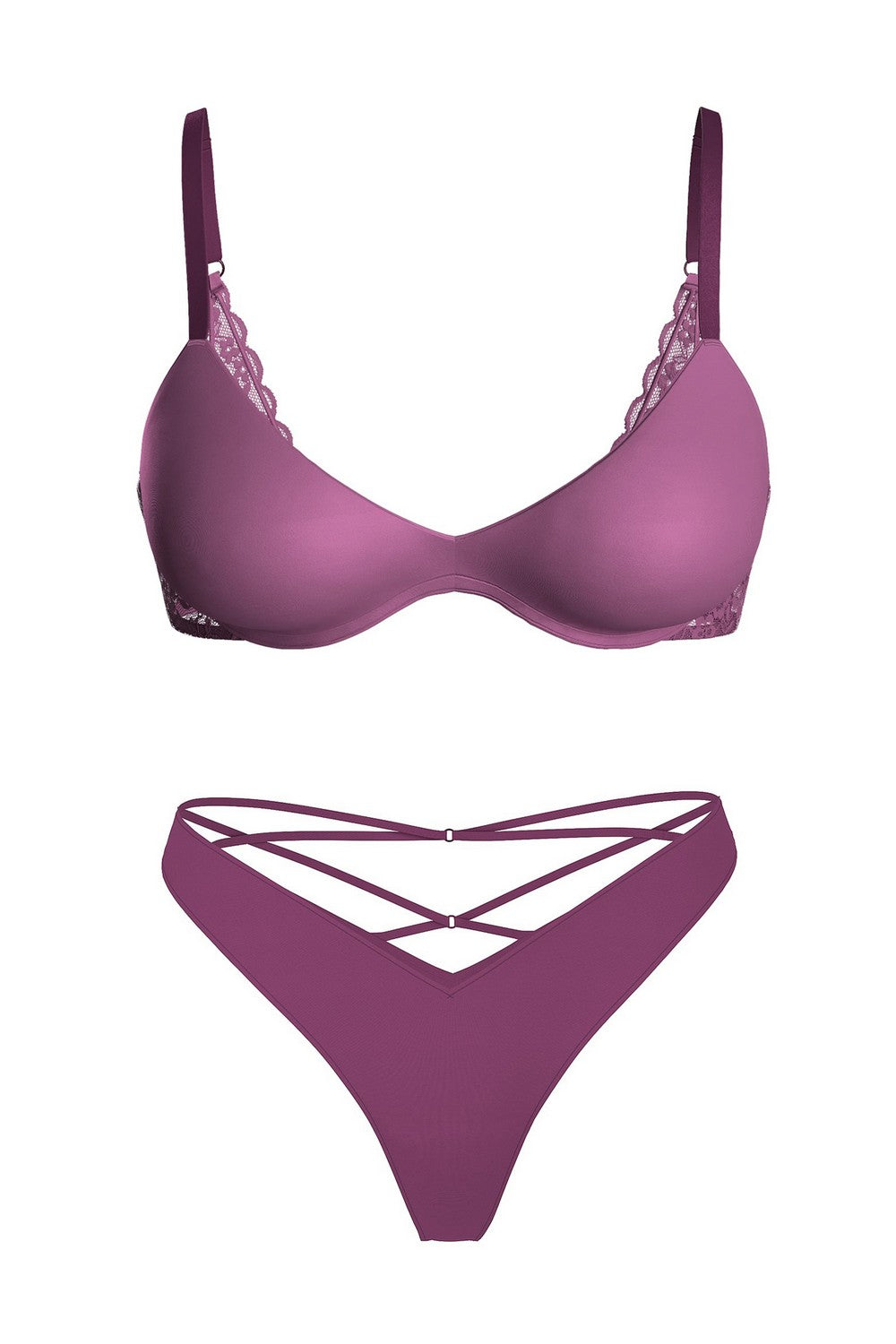 Однотонний комплект білизни 161964063 violet Victoria`s Secret