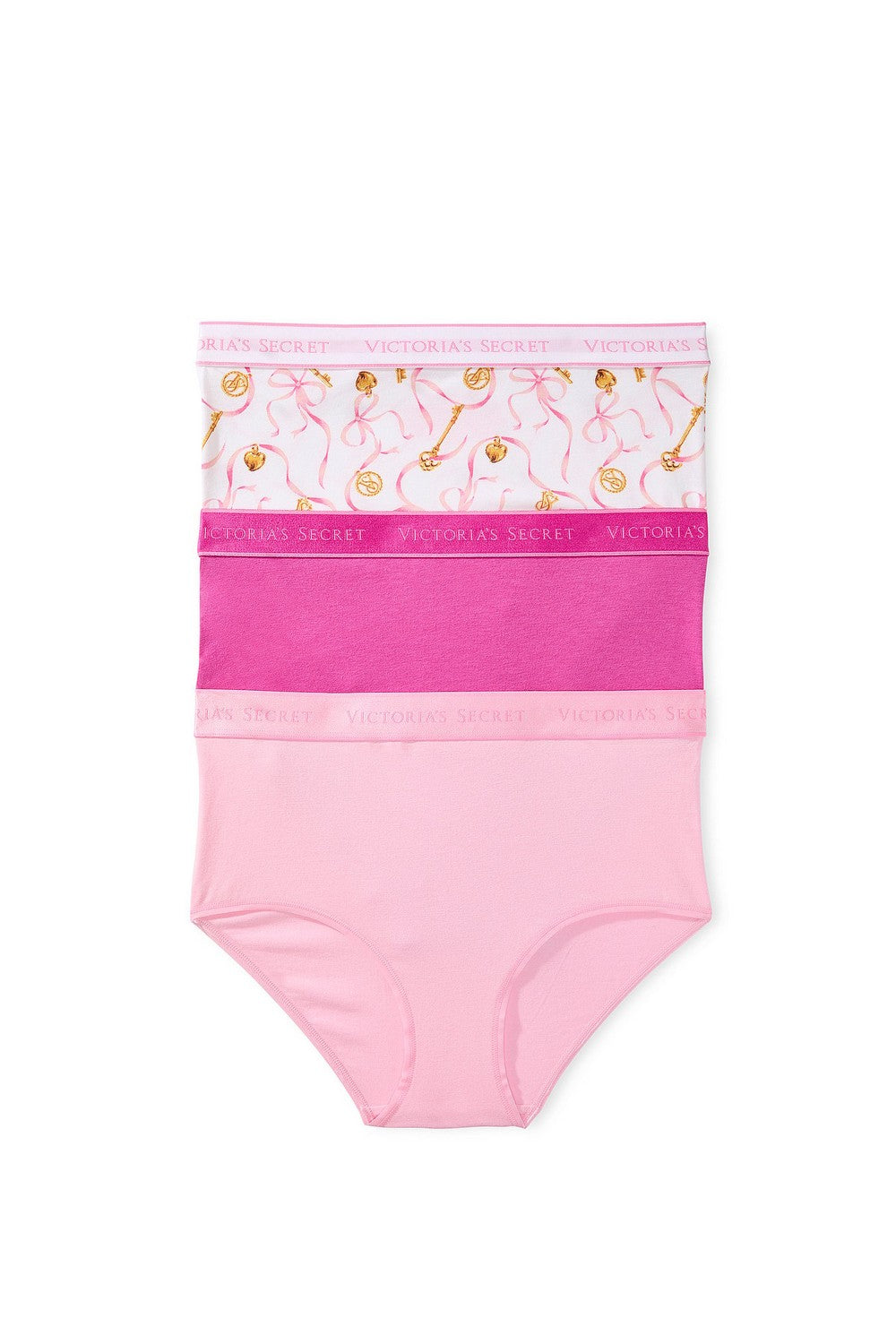 Бавовняні трусики сліп 180375651 (3 шт.) multi Victoria`s Secret