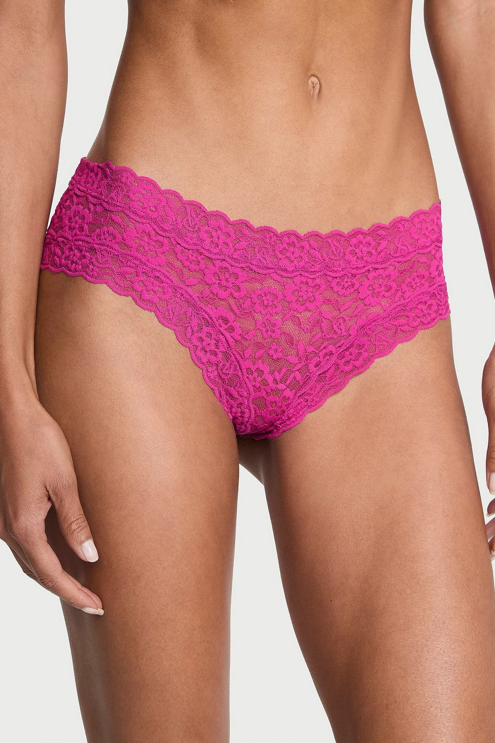 Мереживні трусики бразіліана 215655834 pink Victoria`s Secret