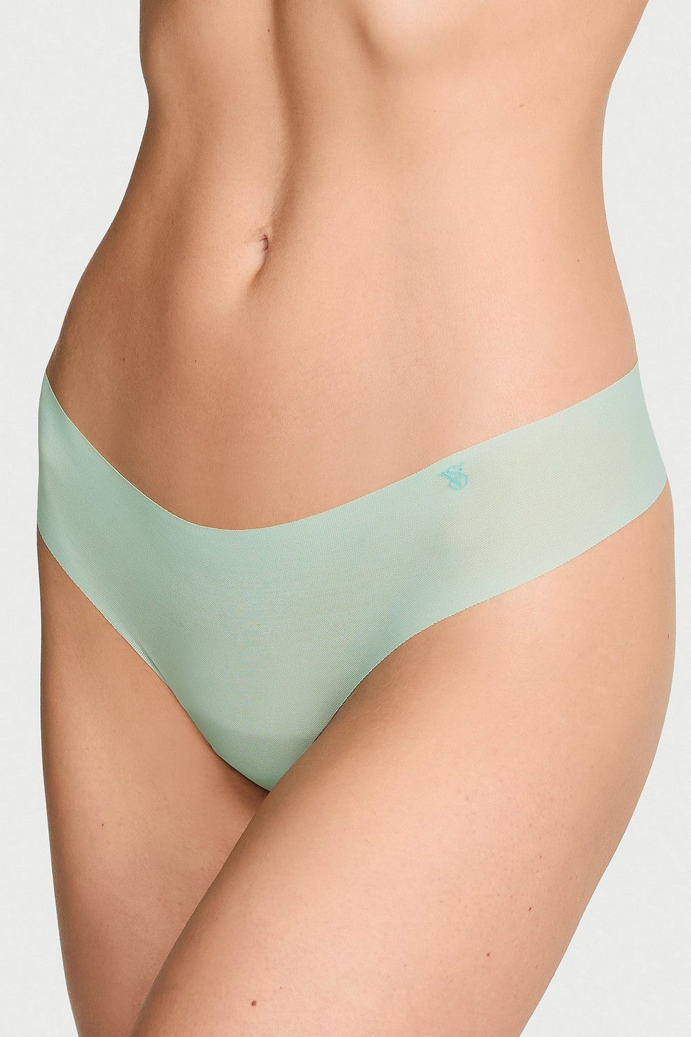 Безшовні трусики стрінг 220183697 turquoise Victoria`s Secret