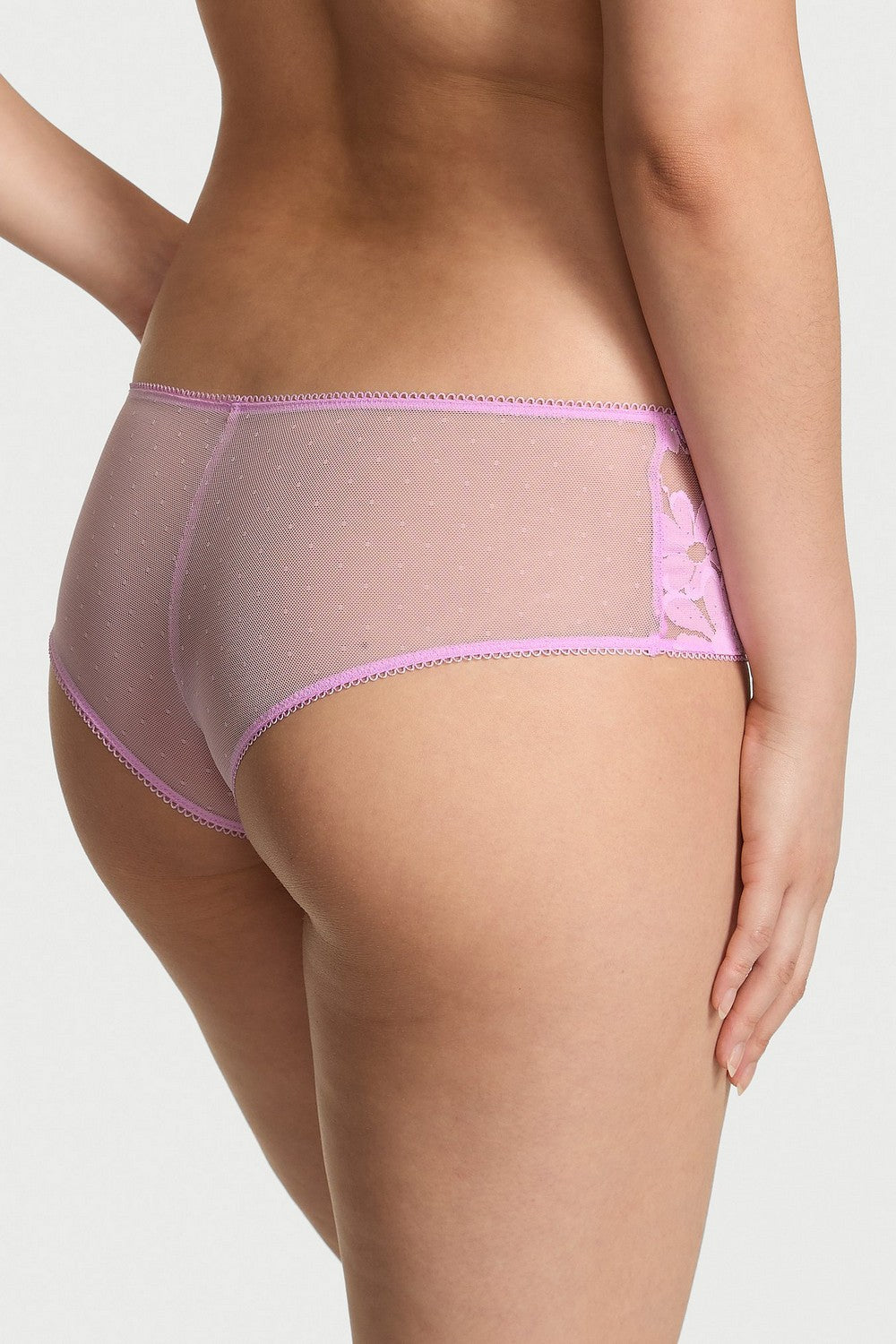 Шортики із мікросітки 232845015 lilac Victoria`s Secret