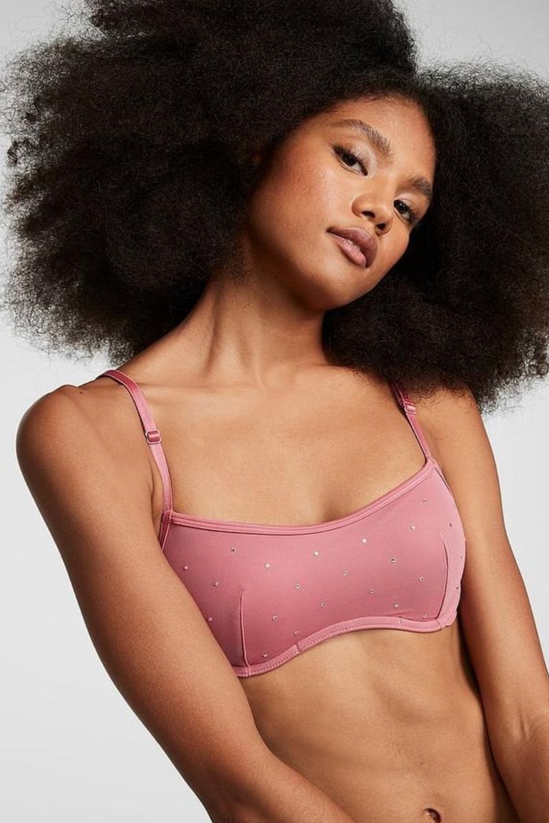 Комплект белья со стразами 2420371 rose