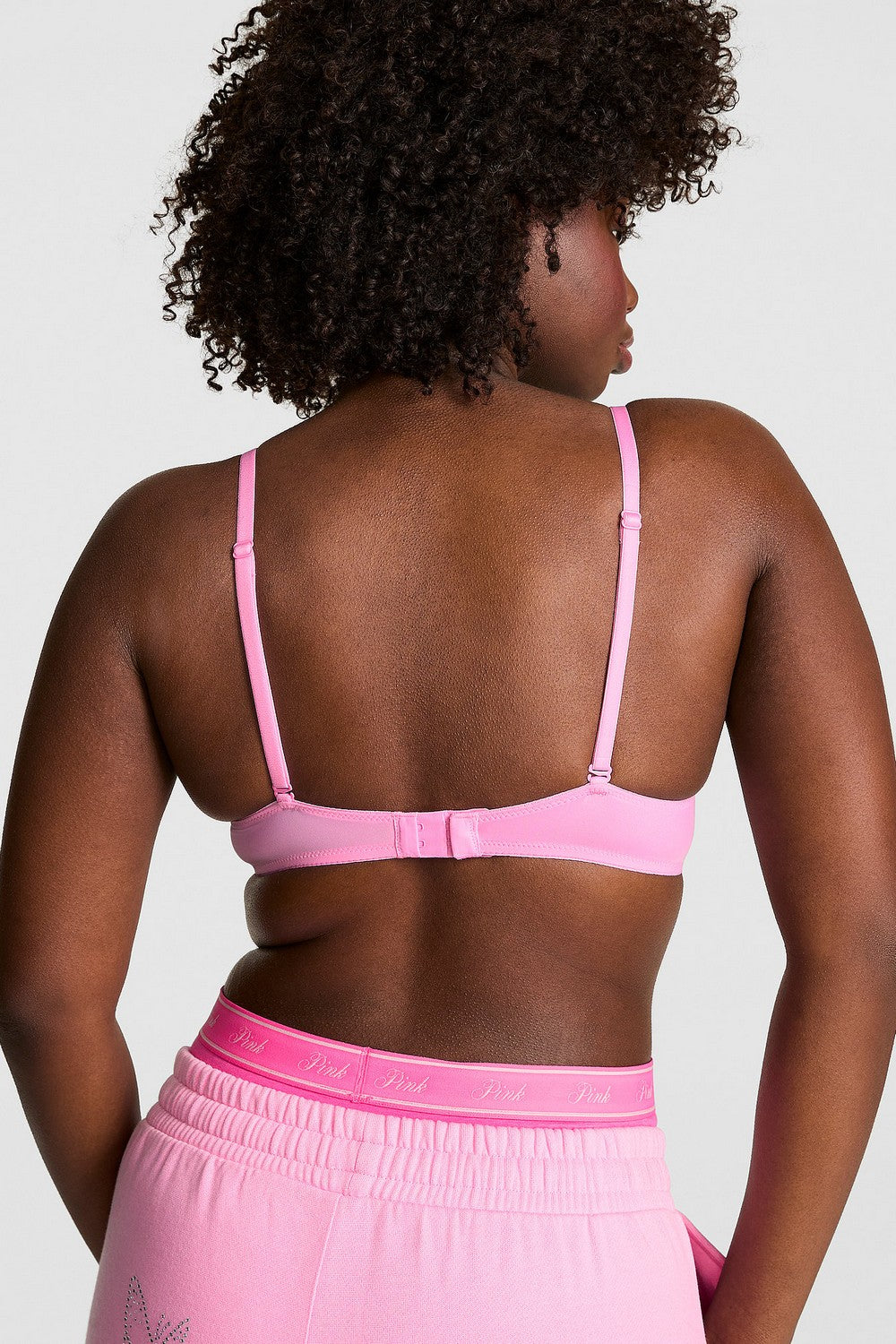 Комплект білизни зі стразами 243966245 pink Victoria`s Secret