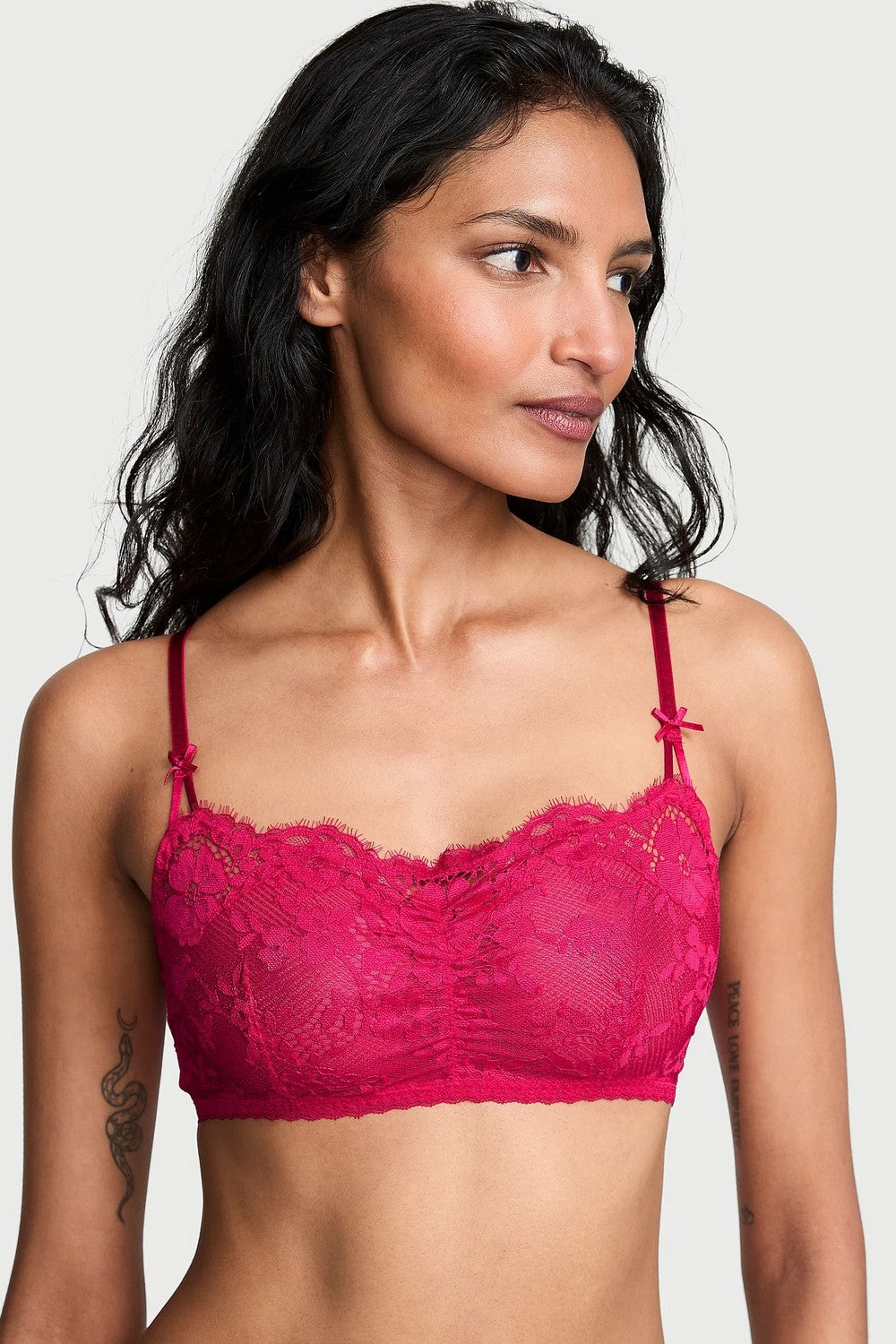 Бра-топ із мережива 245516333 pink Victoria`s Secret