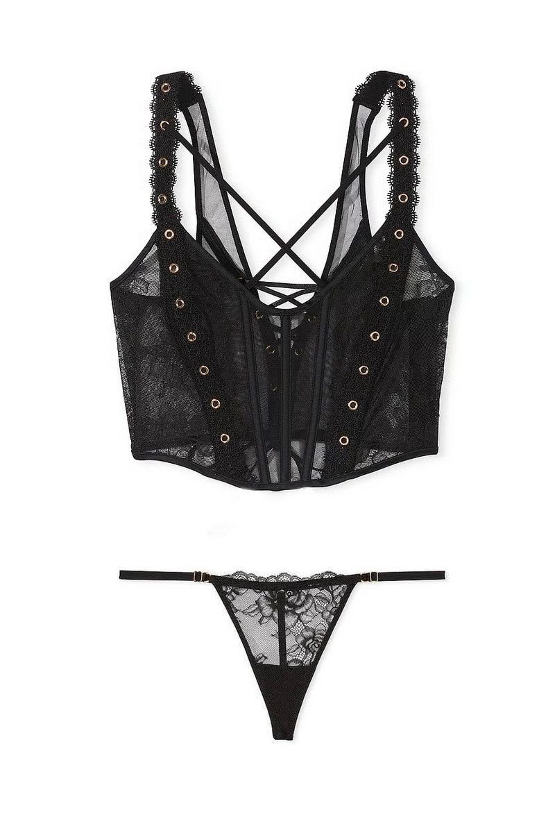 Комплект білизни з корсетом 260764471 black