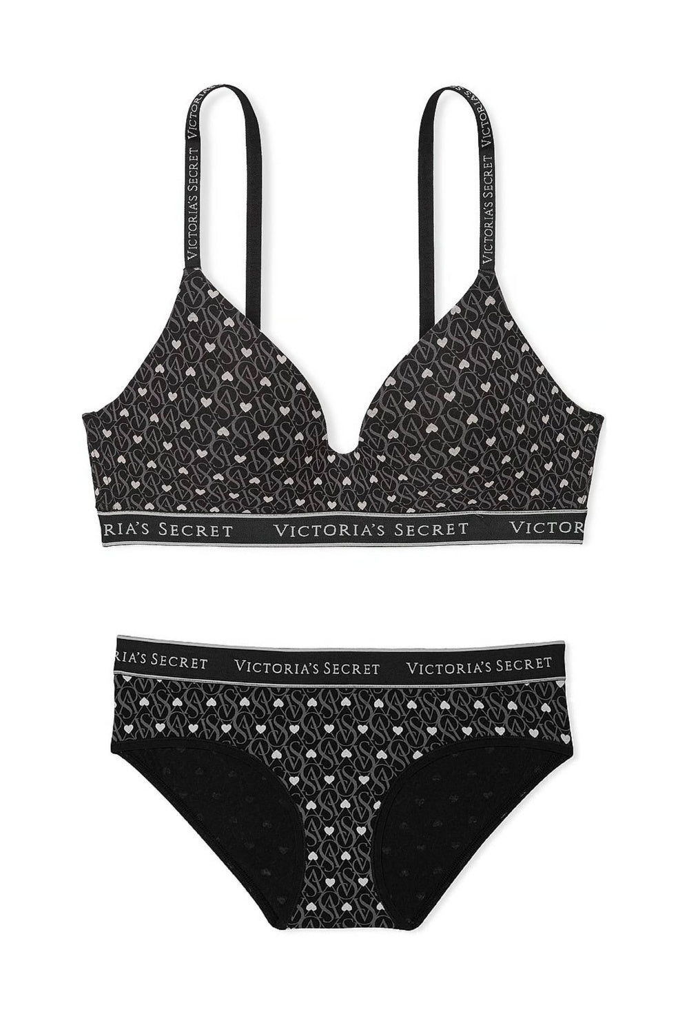 Комплект білизни з принтом 265754592 black