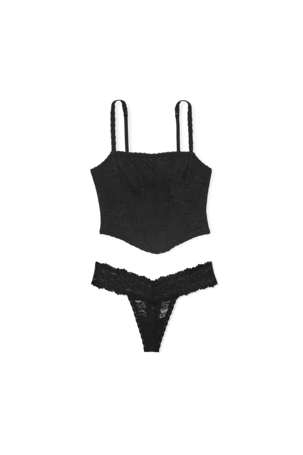 Комплект білизни з корсетом 284390178 black