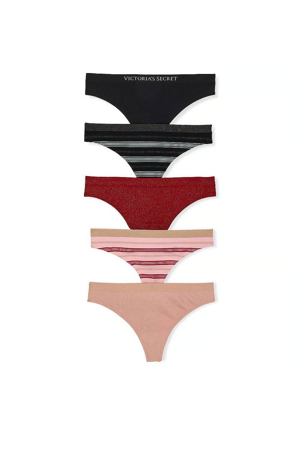 Трусики стрінг 29876942 (5 шт.) multi Victoria`s Secret