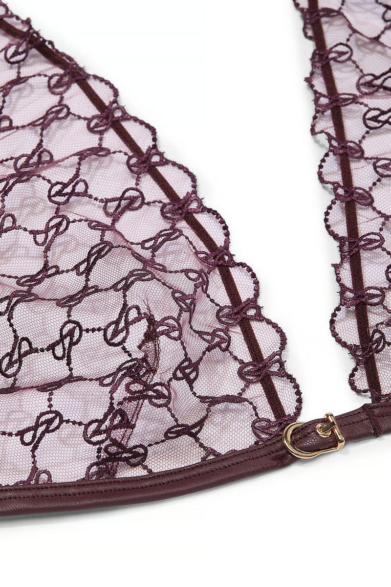 Бралет із мікросітки 310335860 burgundy