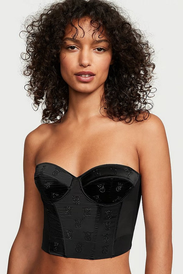 Комплект білизни з корсетним топом 317345294 black