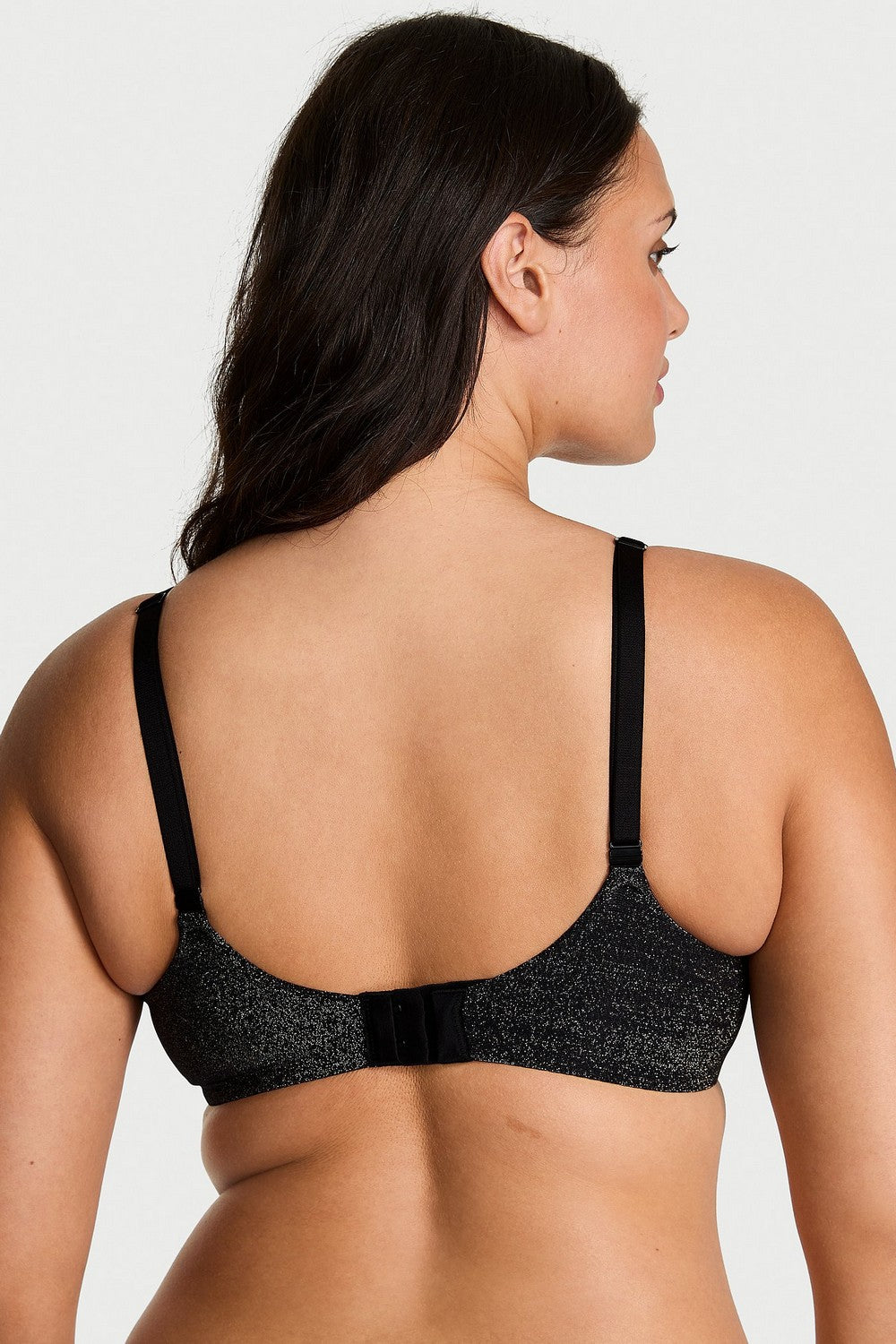 Блискучий бюстгальтер пуш-ап 319200006 black Victoria`s Secret