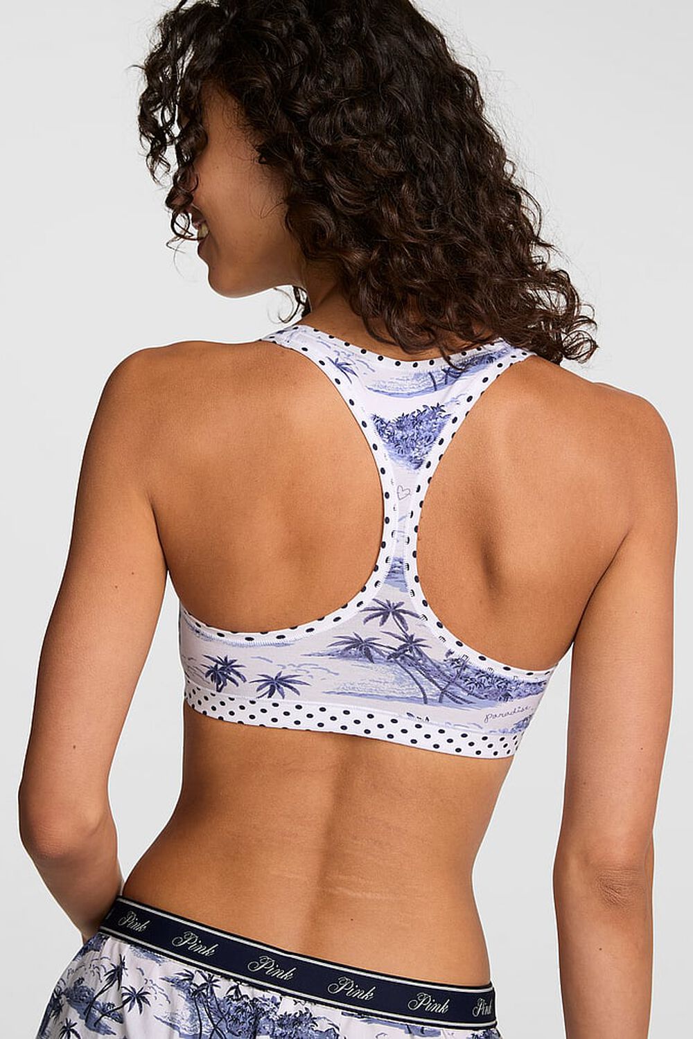 Комплект білизни з принтом 323604658 white Victoria`s Secret