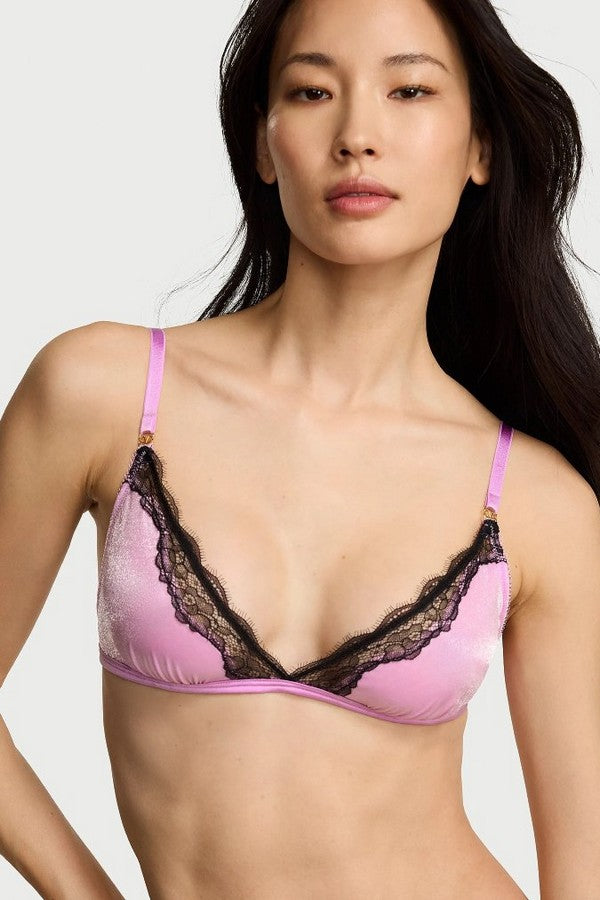 Комплект білизни з мікросітки 353236264 pink Victoria`s Secret