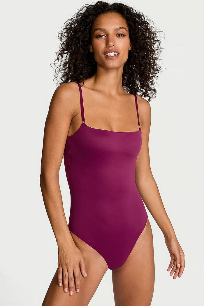 Боди-стринг на тонких бретелях 3545836 burgundy