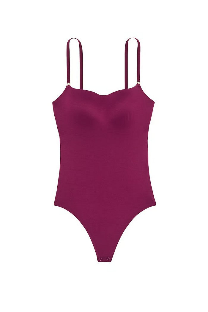 Бодістрінг на тонких бретелях 3545836 burgundy