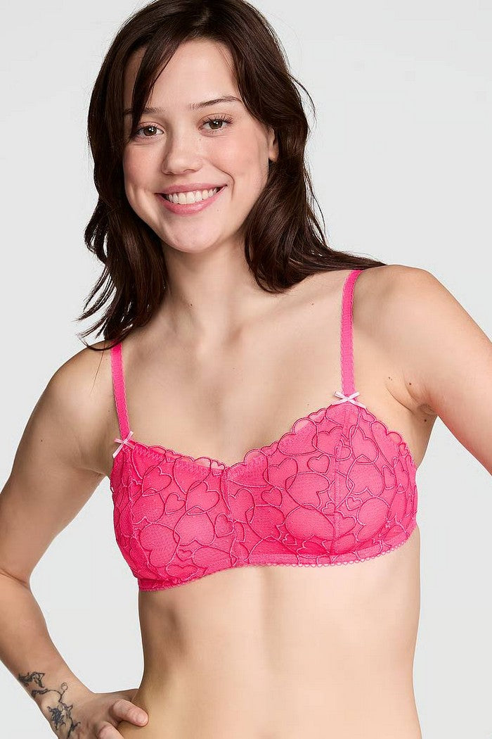 Комплект белья с сердечками 35652608 pink