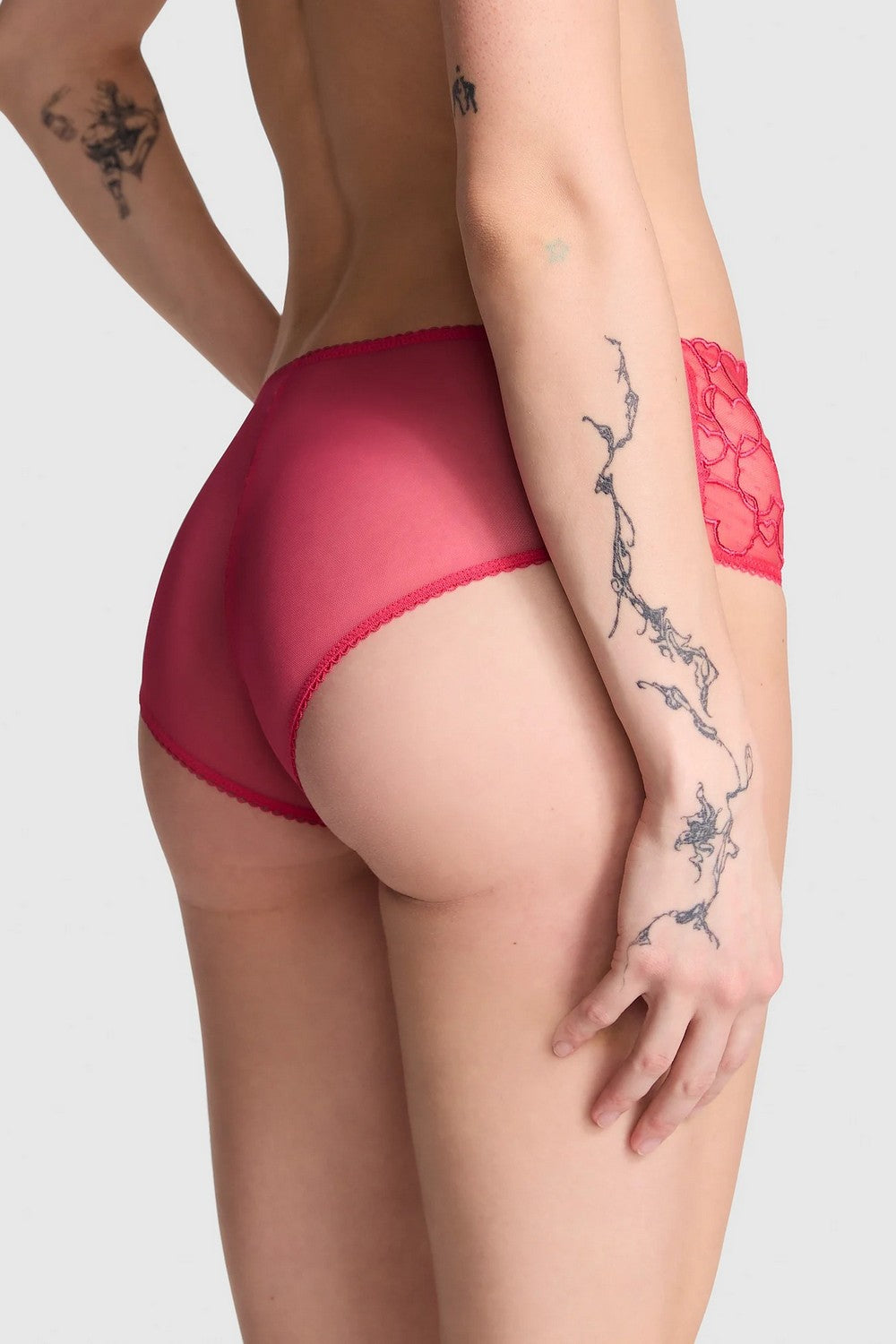 Комплект белья с сердечками 35652608 pink