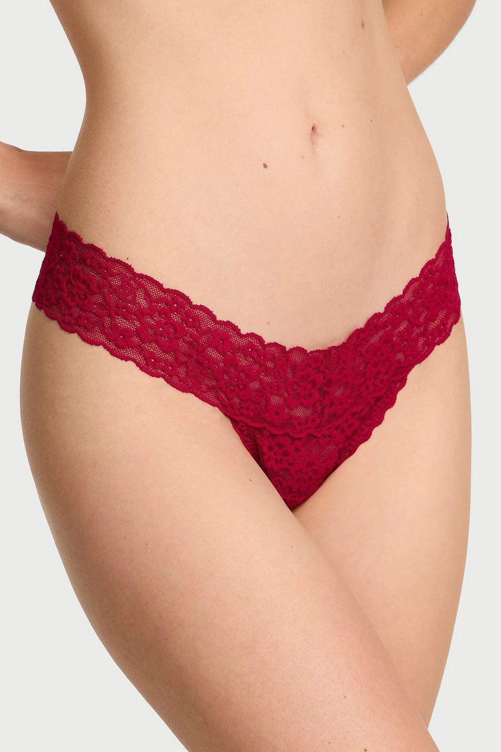 Трусики стринг із мережива 363737240 burgundy