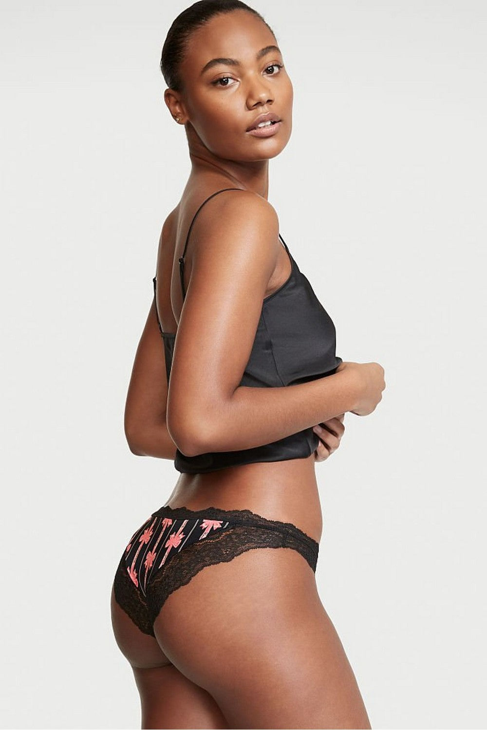 Трусики слип с принтом 372253858 black