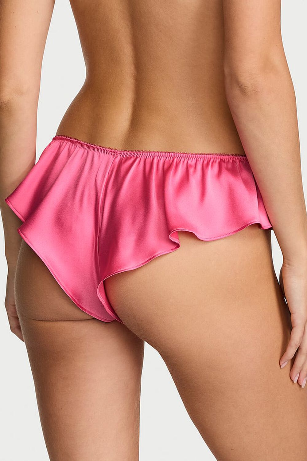 Трусики бразиліана з волани 375218152 pink Victoria`s Secret спина