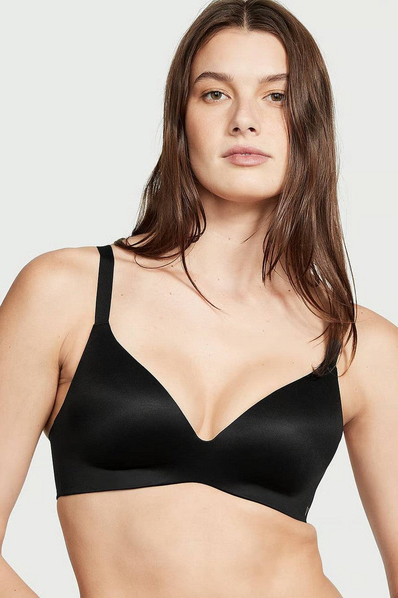 Гладкий бюстгальтер пуш-ап 387292083 black Victoria`s Secret